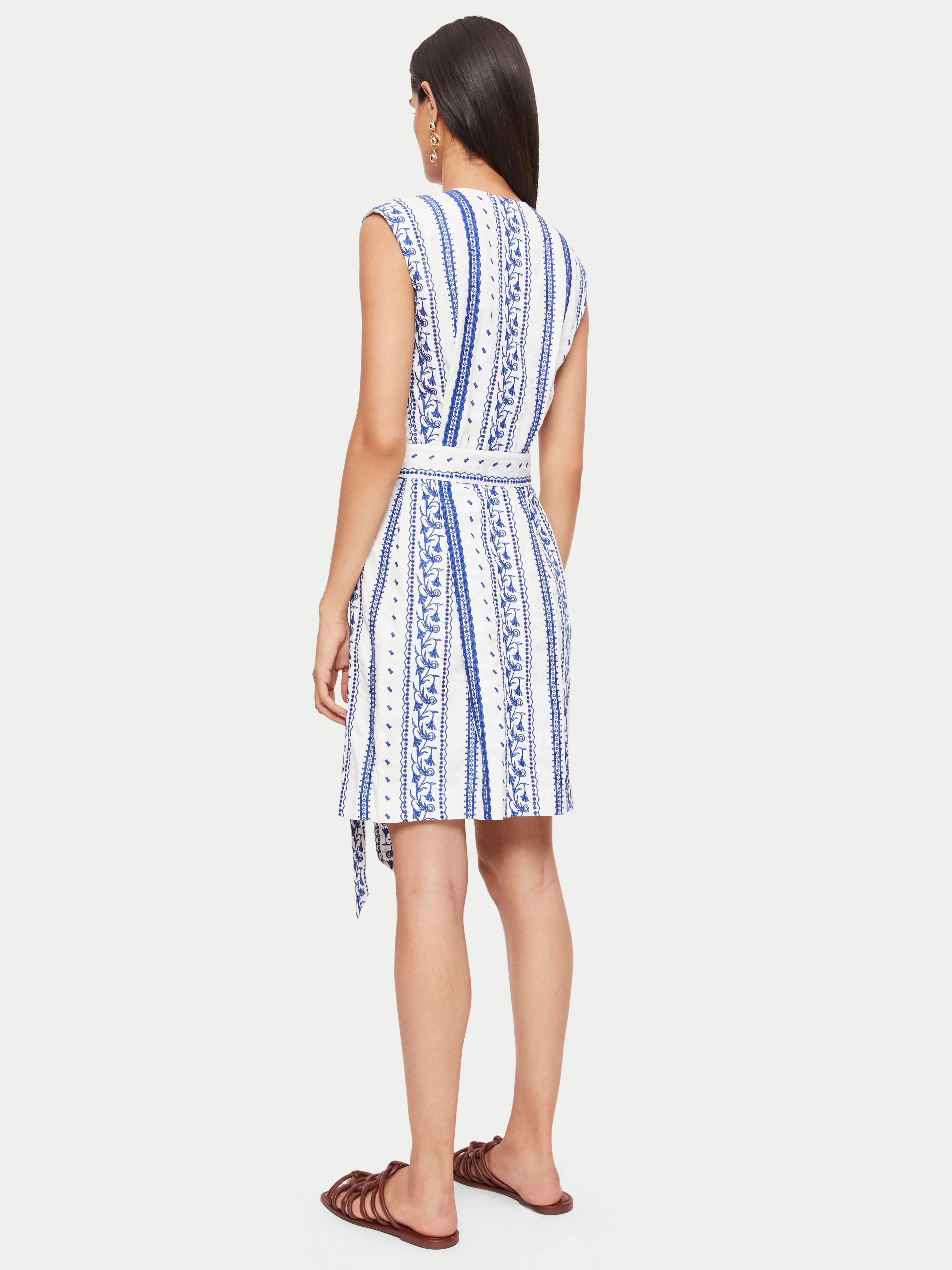 Embroidered Wrap Dress | Blue sold by Jigsaw product image thumbnail 5