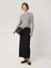 Soft Gauzy Knit Skirt | Black sold by Jigsaw