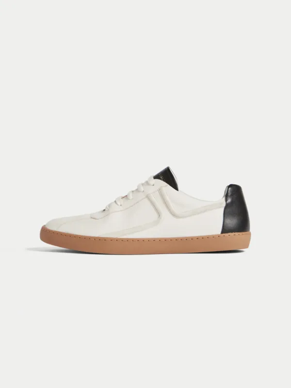 Beckton Leather Trainer | Black sold by Jigsaw