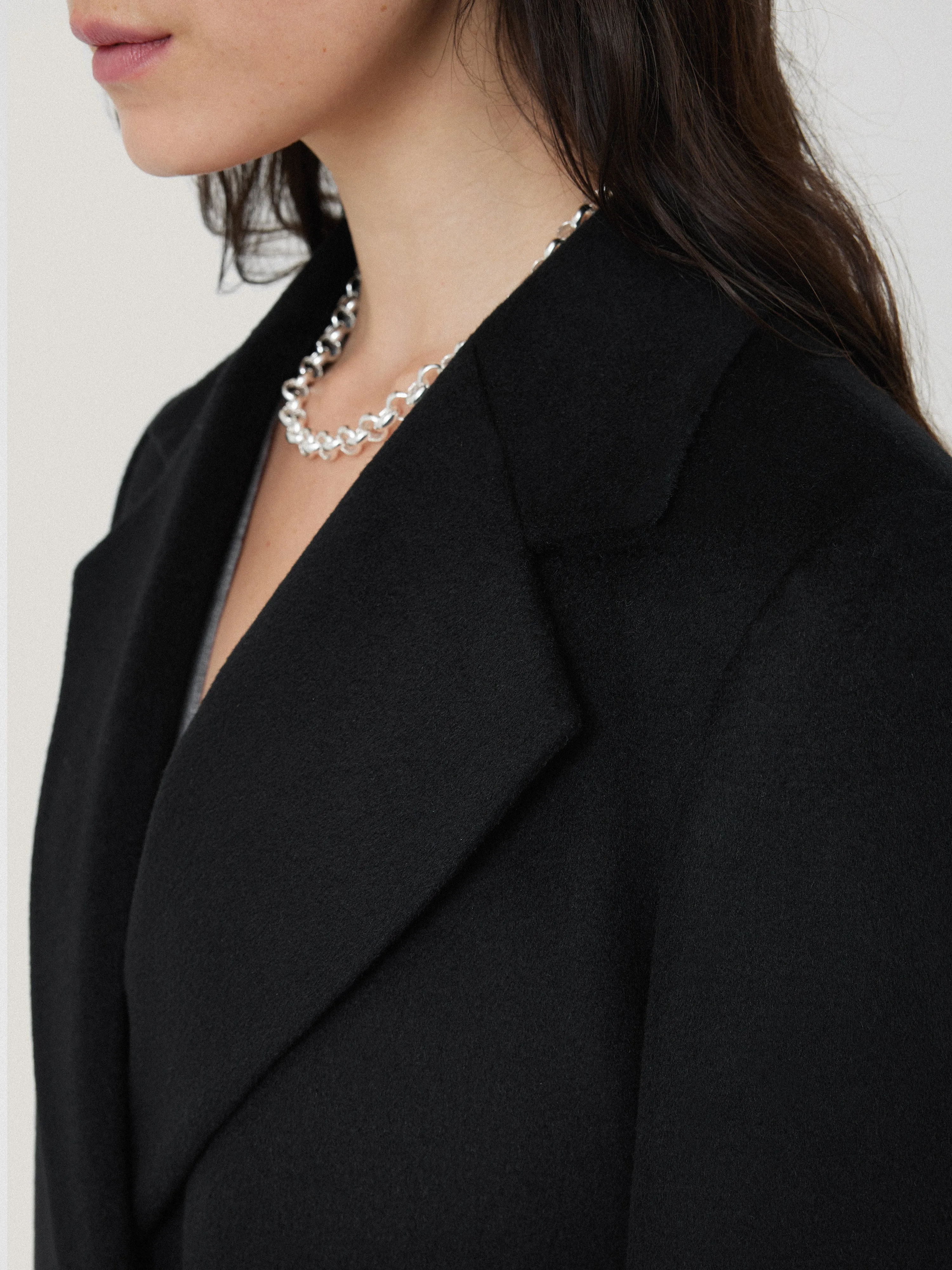 Wool Maxi City Coat | Black sold by Jigsaw product image thumbnail 2
