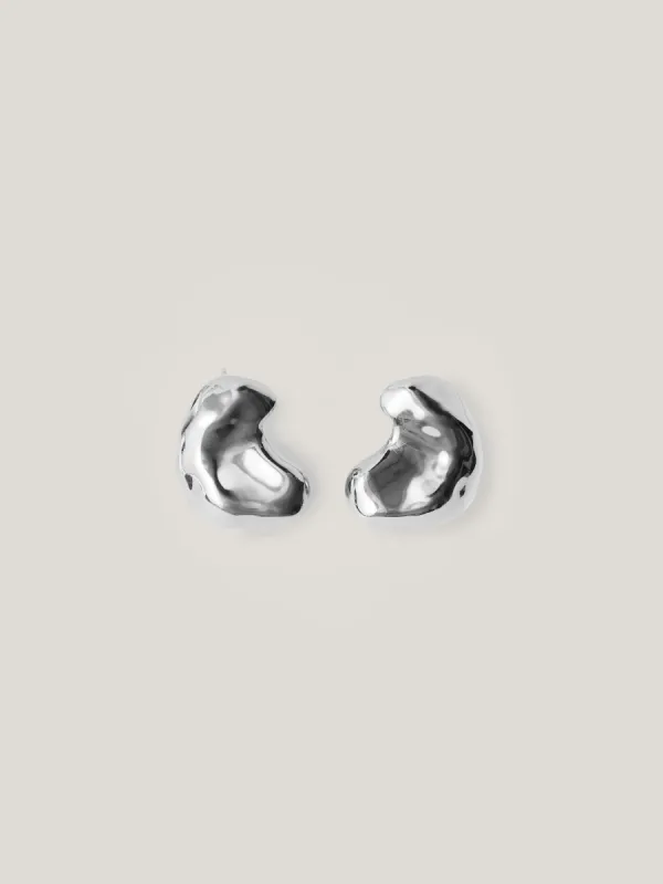 Molten Stud Earring | Silver sold by Jigsaw
