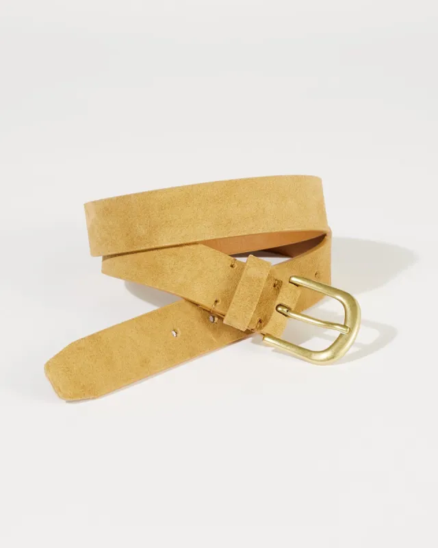 Mimi Suede Western Belt | Camel sold by Jigsaw