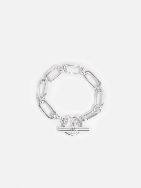 Trombone Link Bracelet | Silver sold by Jigsaw