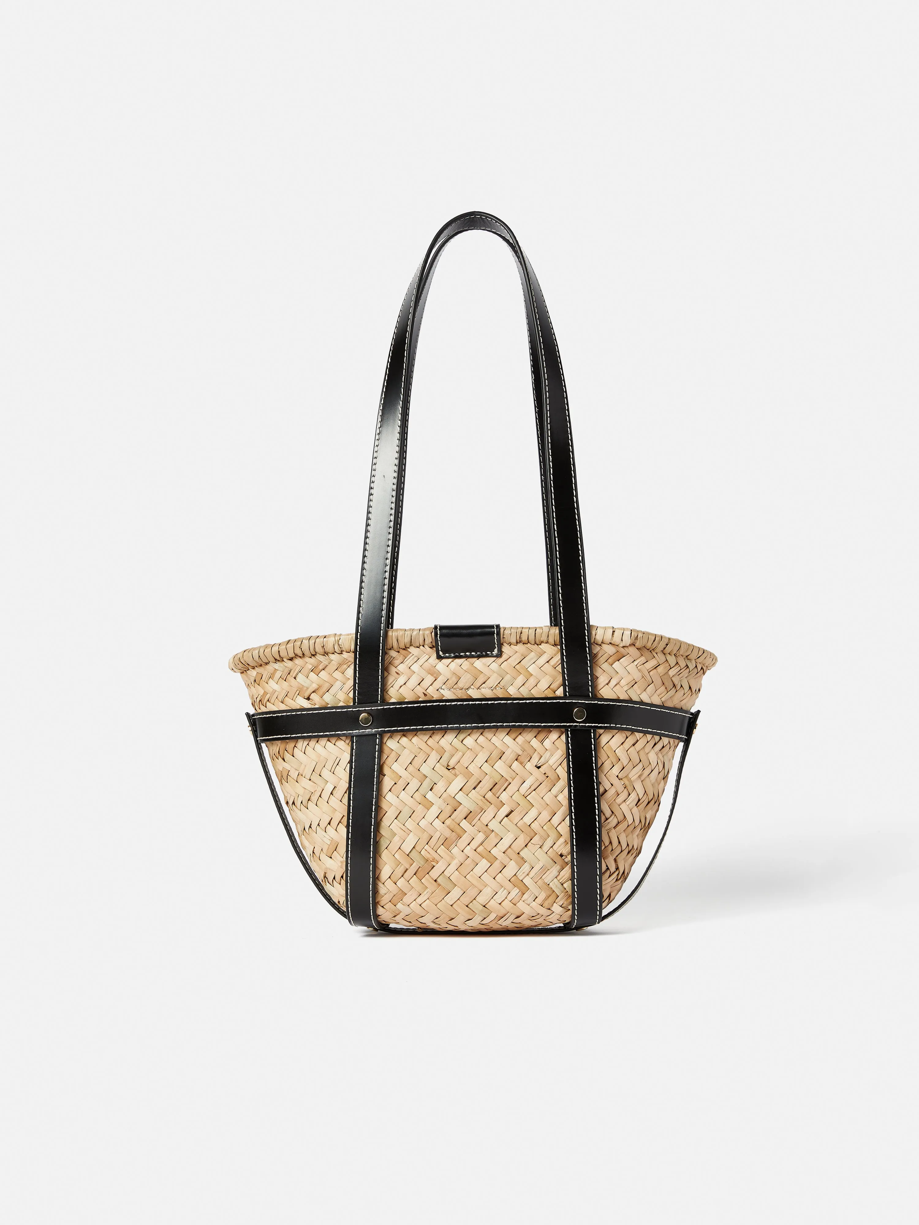 Mini Broadwell Straw Bag | Black sold by Jigsaw product image thumbnail 5