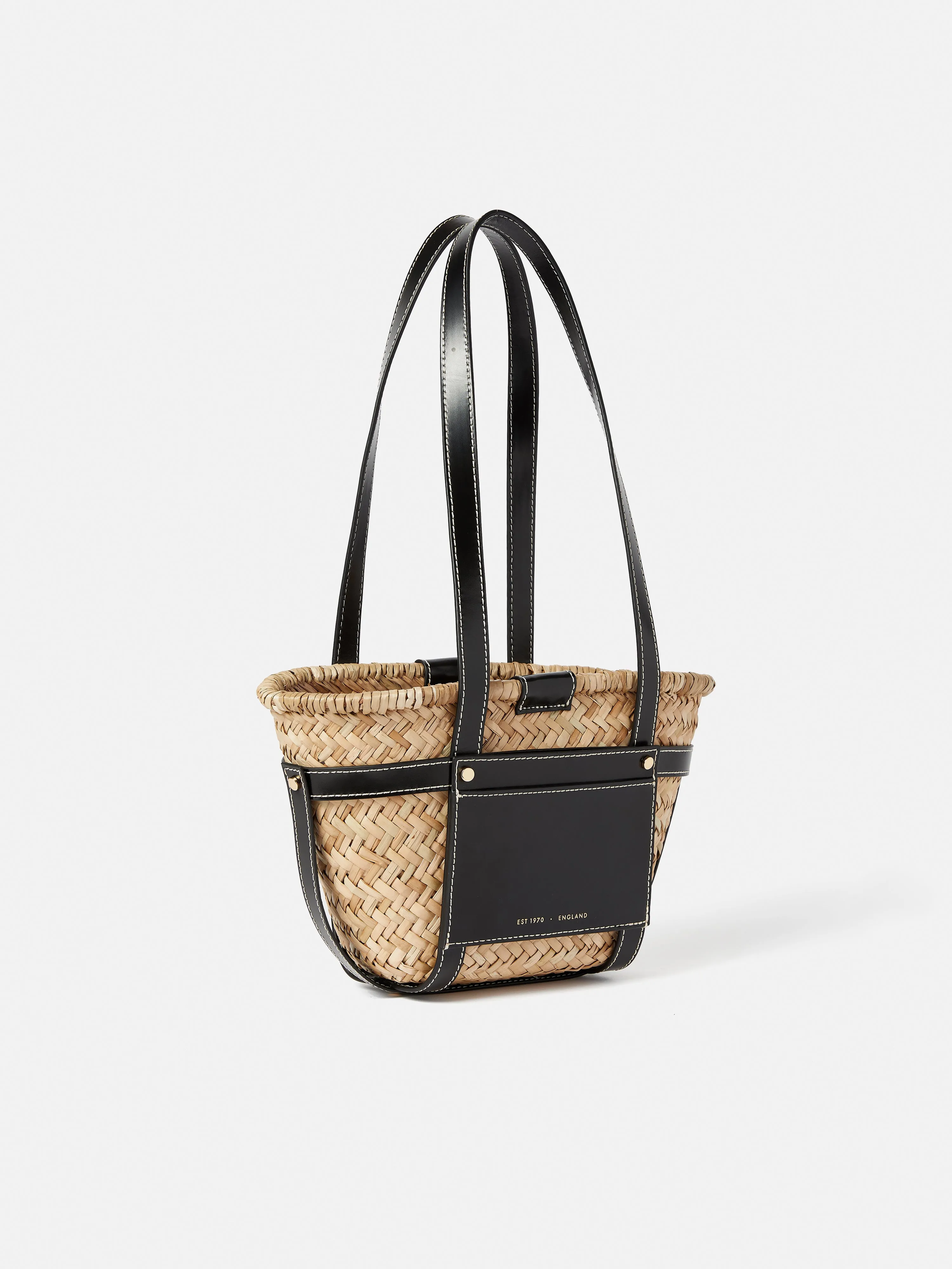Mini Broadwell Straw Bag | Black sold by Jigsaw product image thumbnail 3