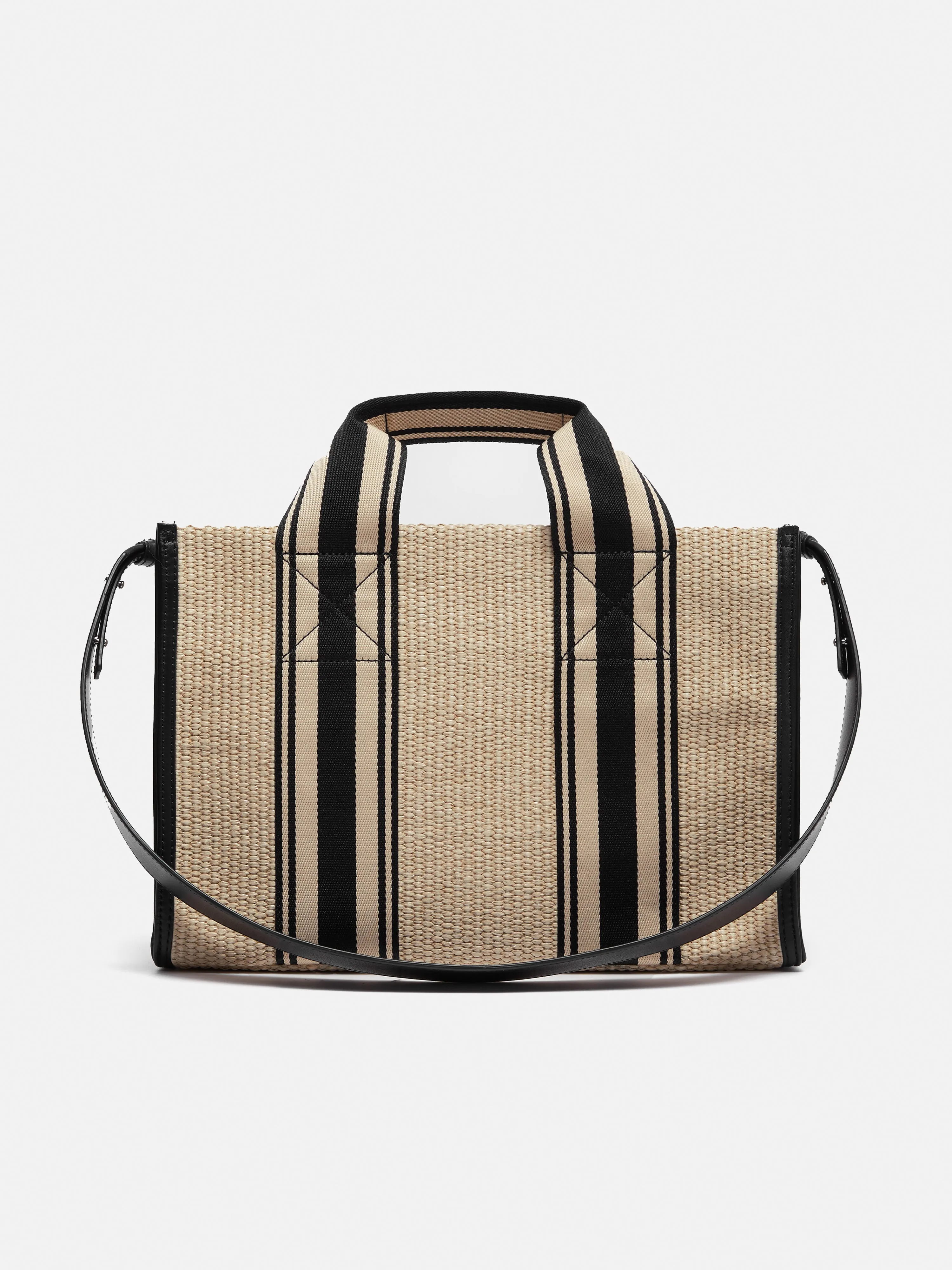 Athena Stripe Woven Tote | Natural sold by Jigsaw product image thumbnail 5