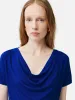 Drape Cowl Neck Top | Blue sold by Jigsaw