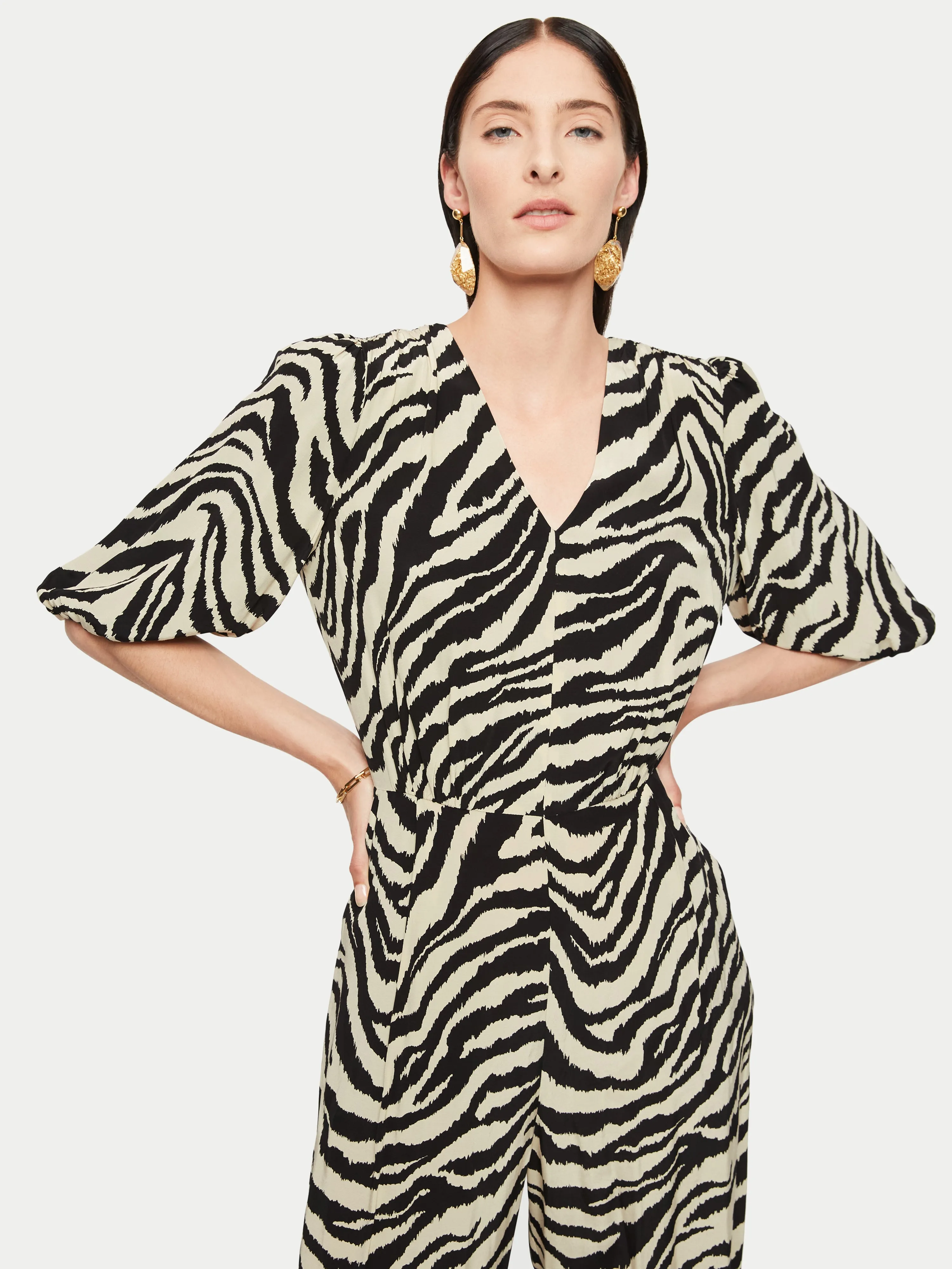 Zebra Jumpsuit | Black sold by Jigsaw product image thumbnail 2