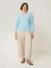 Cotton Luxe Raglan Tee | Cool Blue sold by Jigsaw