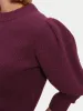 Wool Sculpted Sleeve Jumper | Burgundy sold by Jigsaw