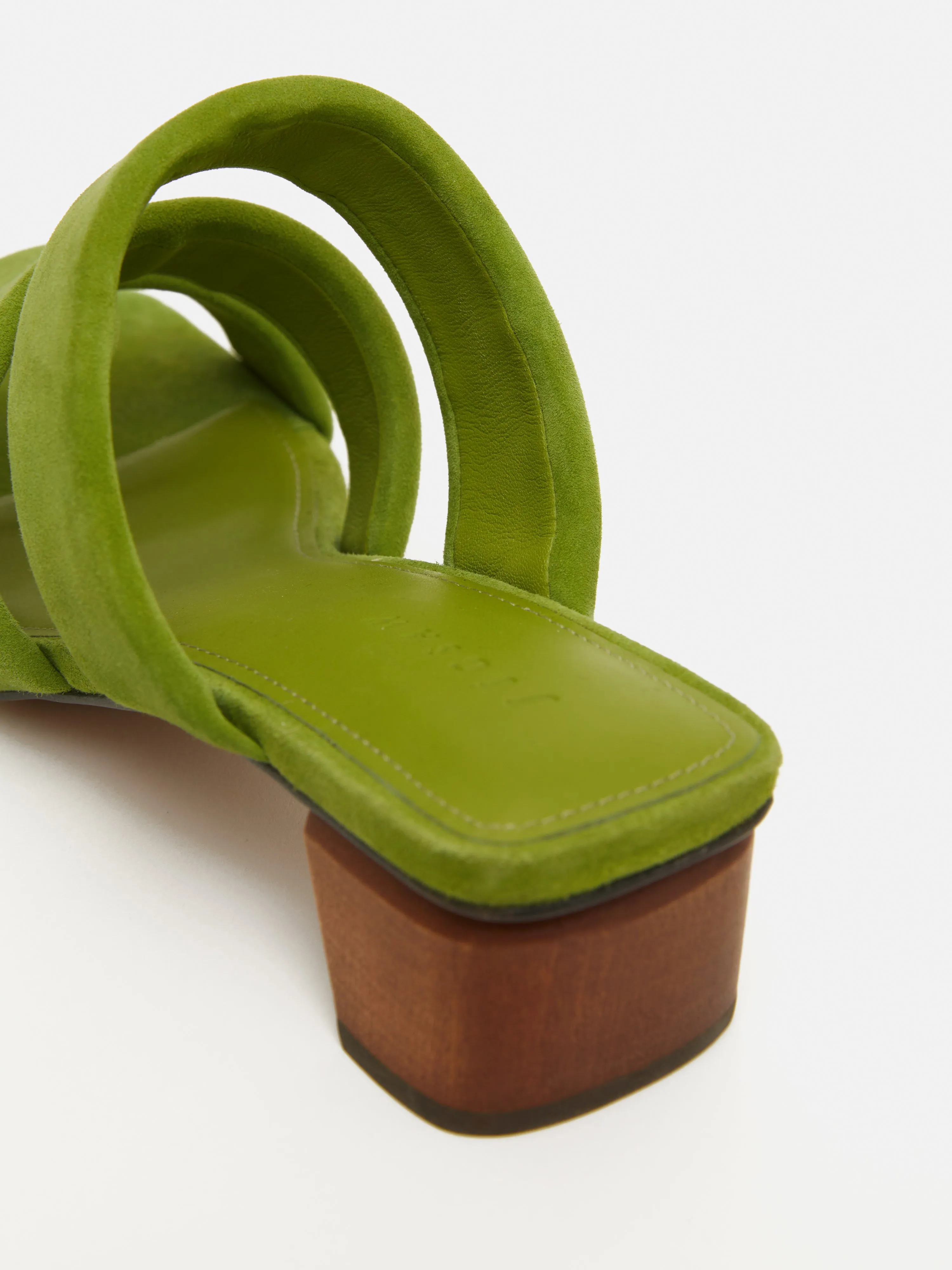 Henley Heeled Sandal | Green sold by Jigsaw product image thumbnail 3