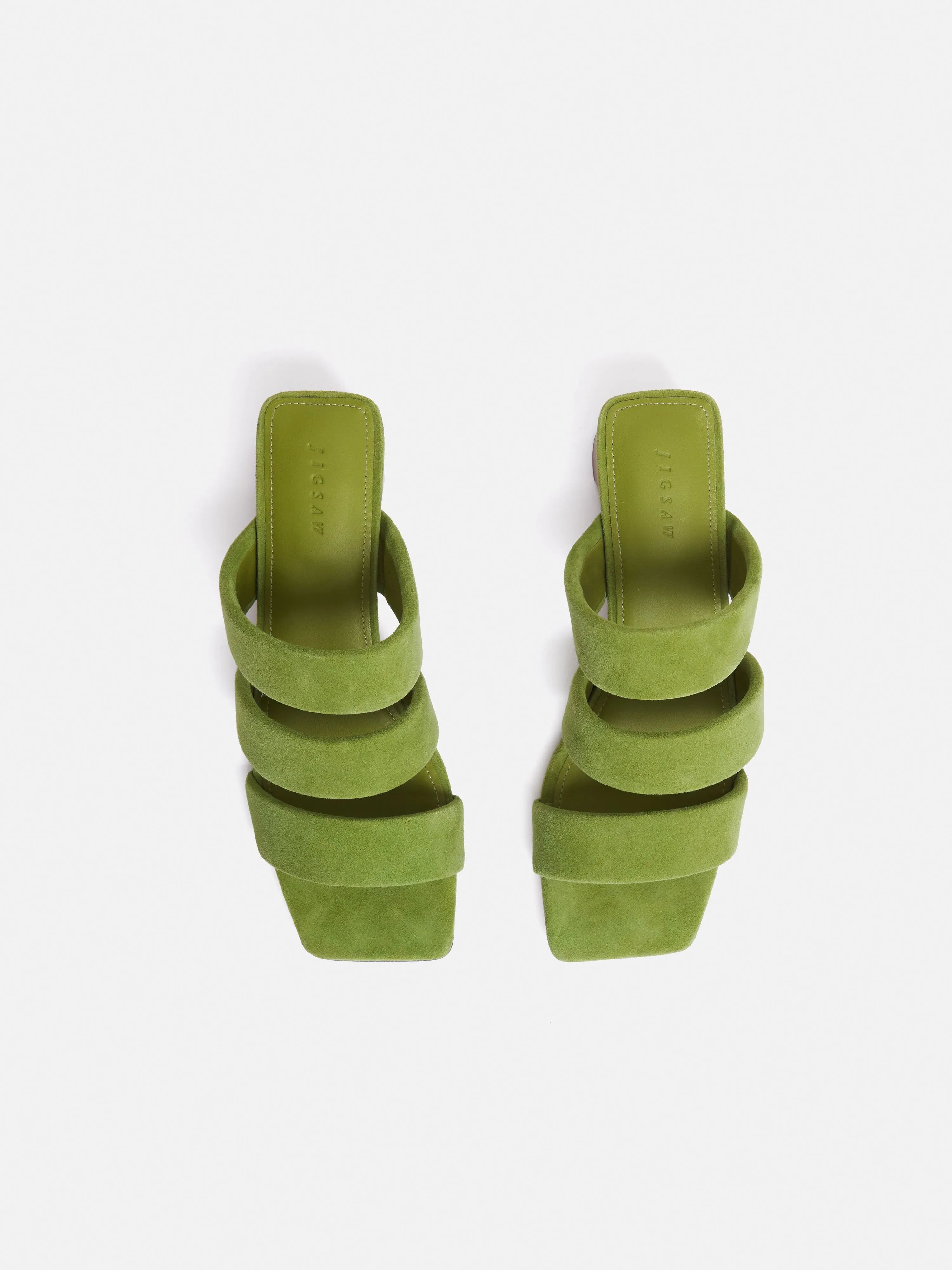 Henley Heeled Sandal | Green sold by Jigsaw product image thumbnail 4