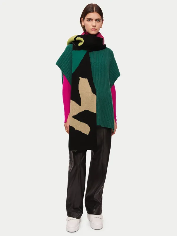 Multicolour Jacquard Scarf | Multi sold by Jigsaw