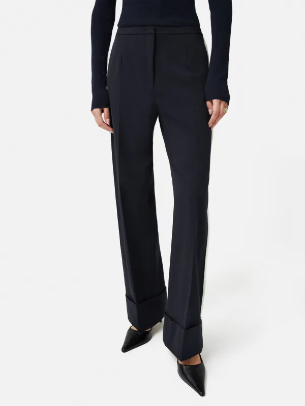Piped Detail Trouser | Navy sold by Jigsaw