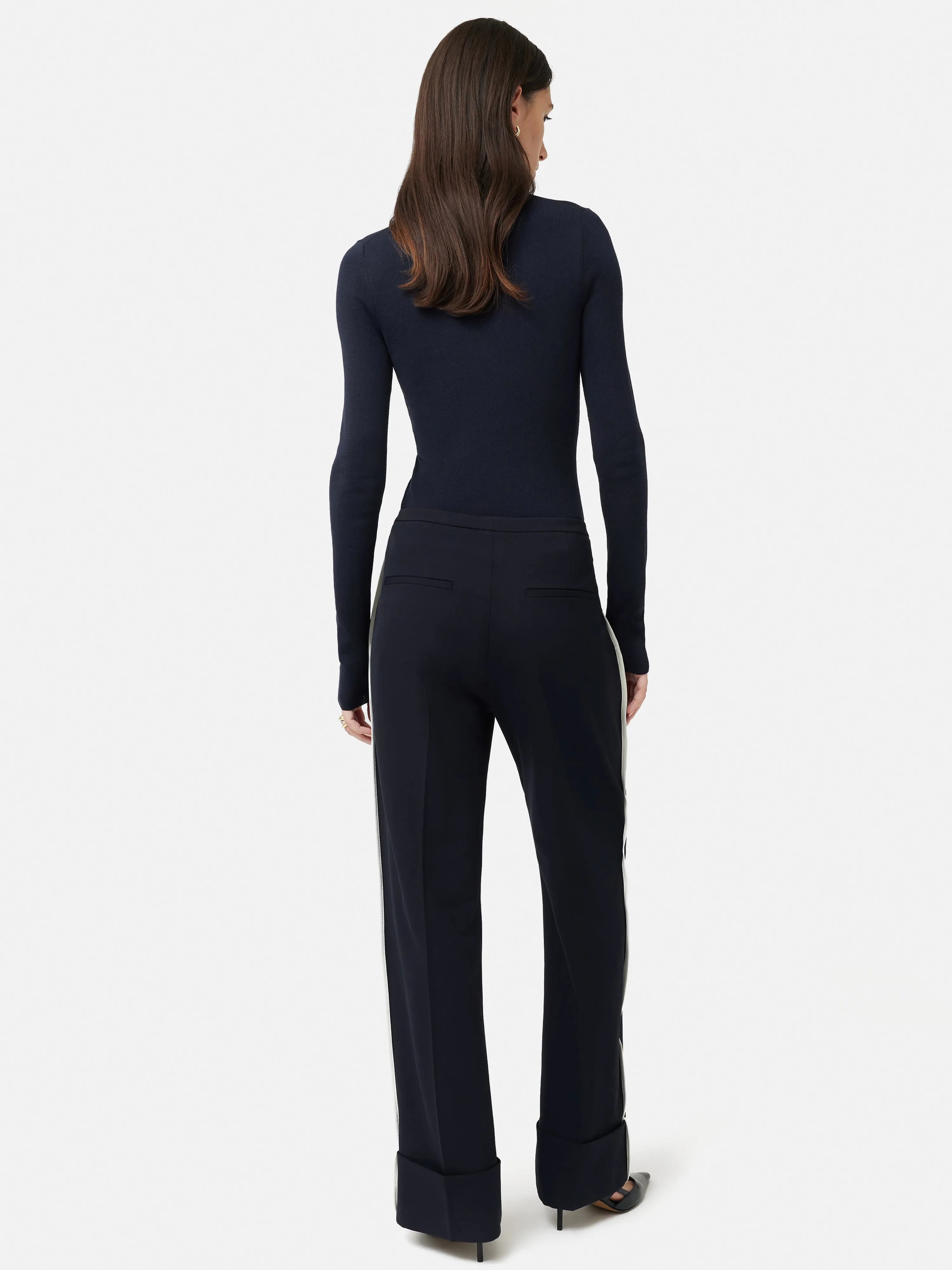 Piped Detail Trouser | Navy sold by Jigsaw product image thumbnail 4