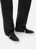 Portland Velvet Trainer | Navy sold by Jigsaw