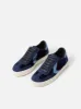 Portland Velvet Trainer | Navy sold by Jigsaw