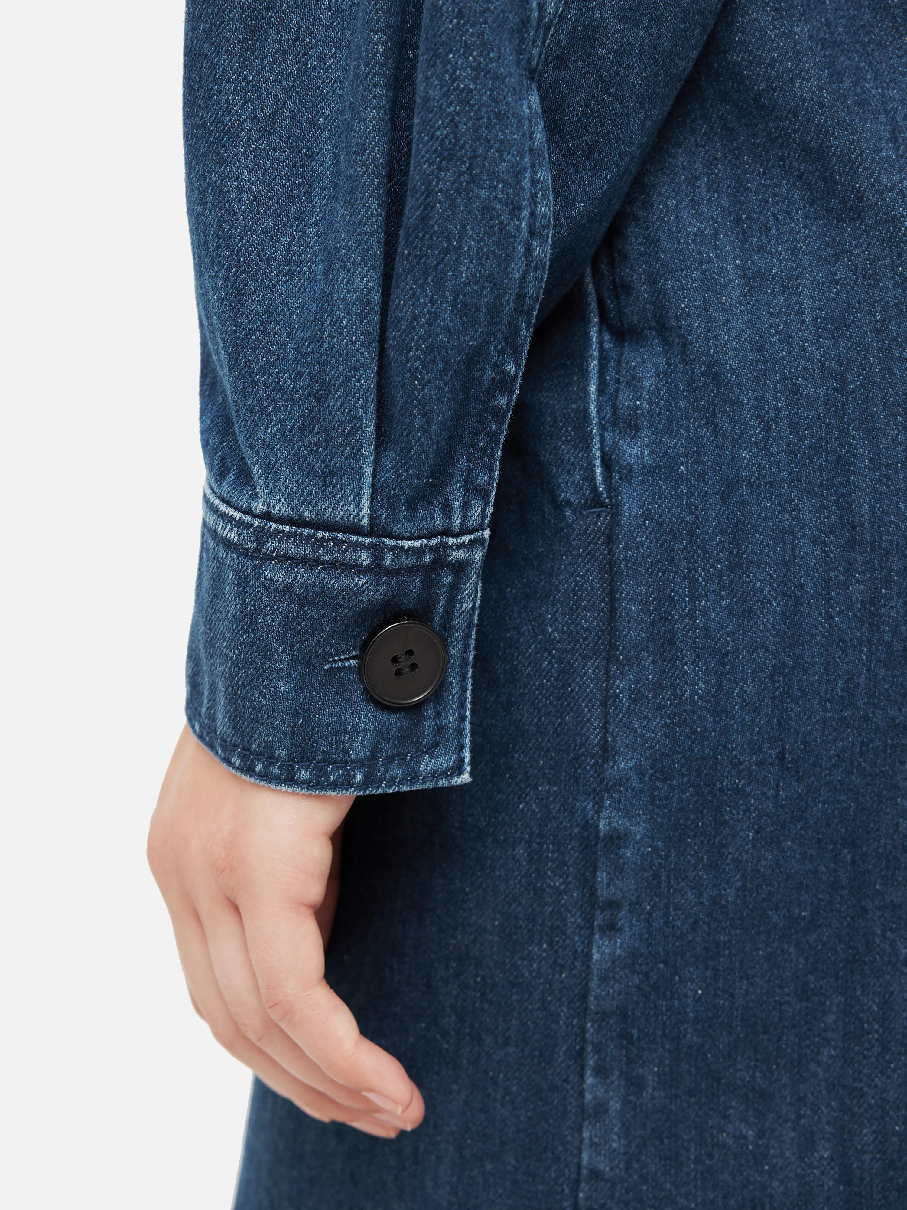 Denim Gathered Dress | Blue sold by Jigsaw product image thumbnail 3