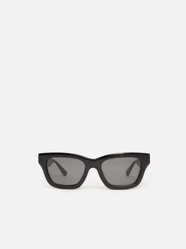 Bourne Wayfarer Sunglasses | Black sold by Jigsaw