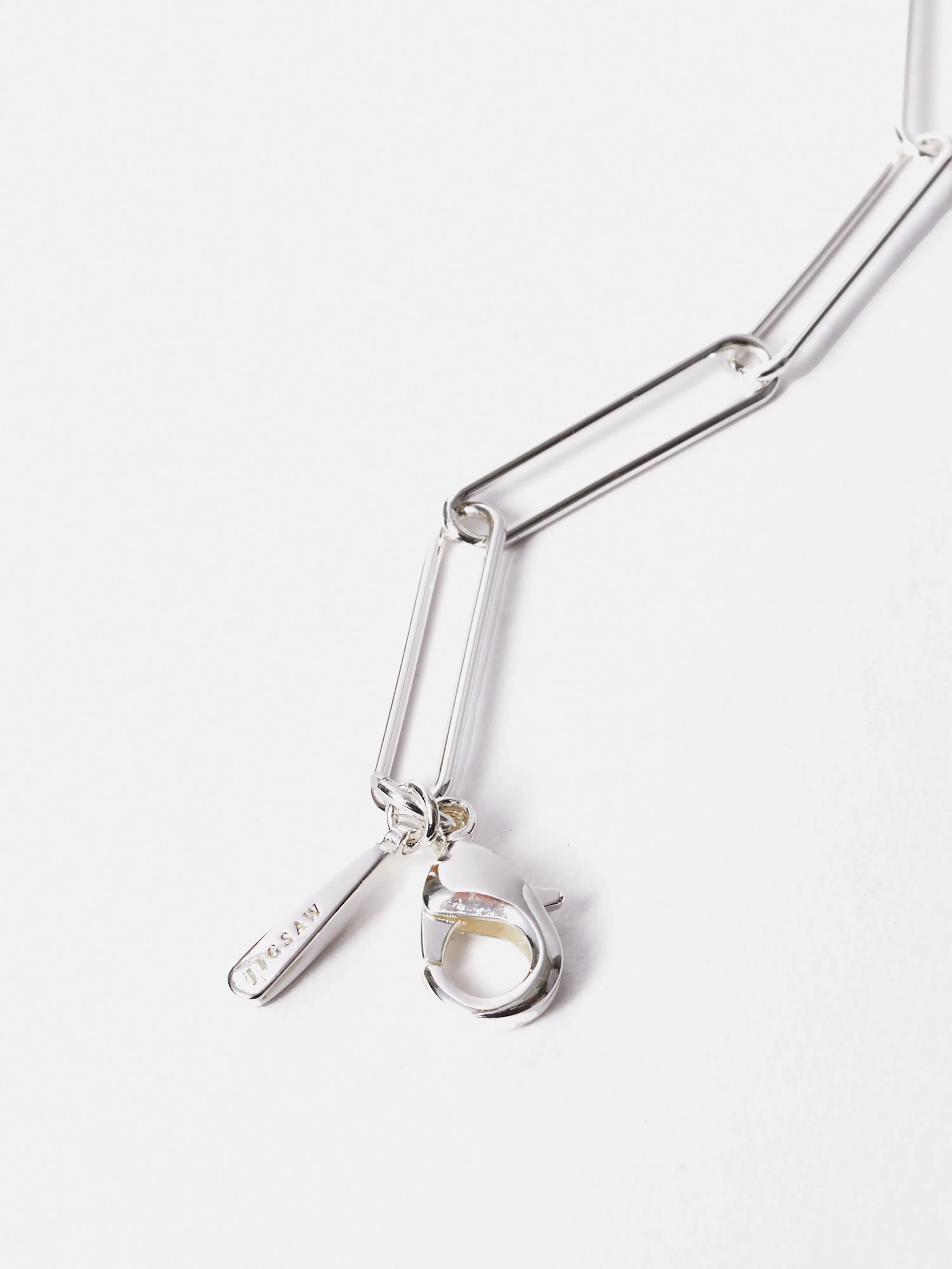 Paper Clip Chain Necklace | Silver sold by Jigsaw product image thumbnail 4