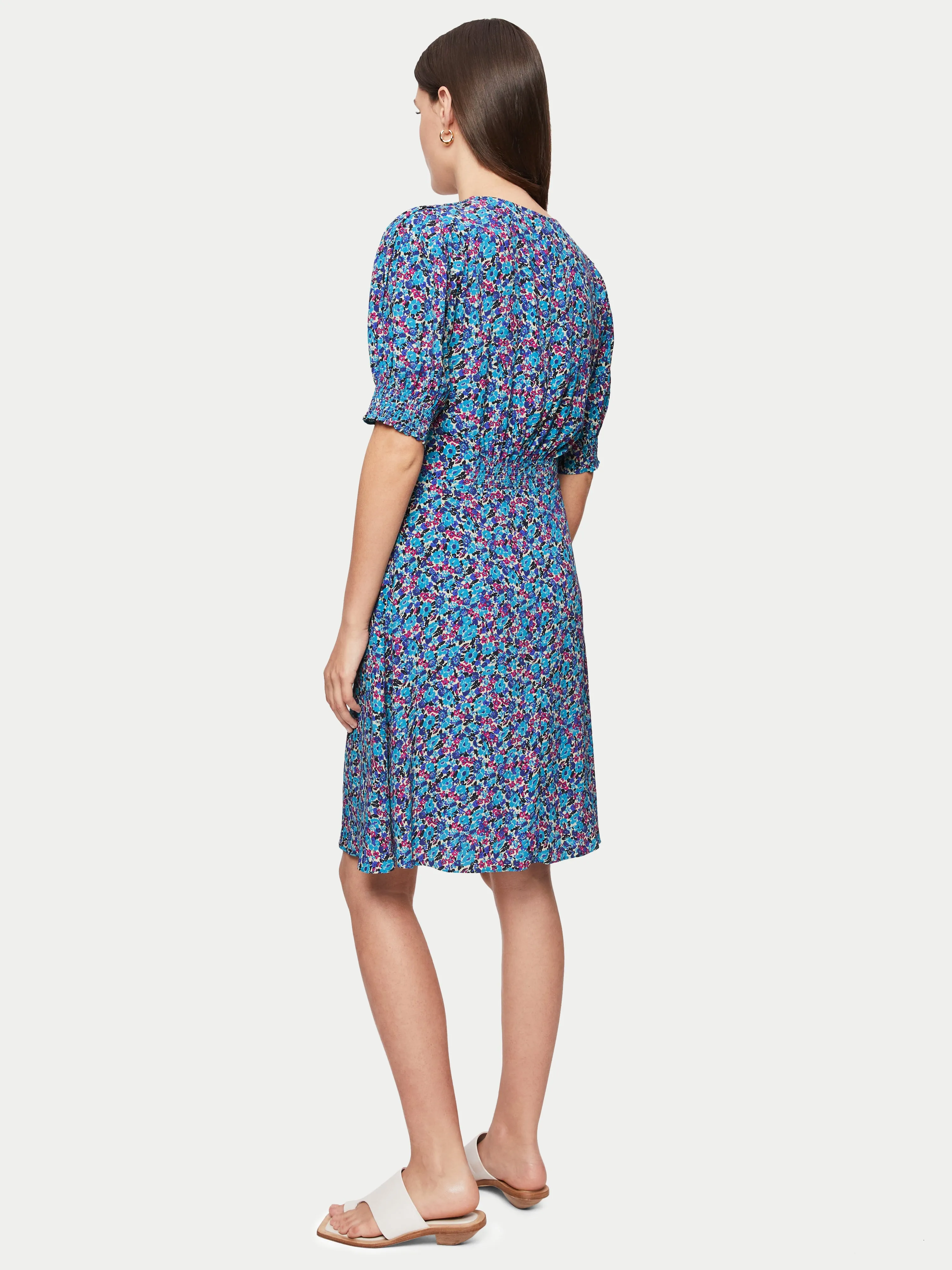 Vintage Ditsy Tea Dress | Blue sold by Jigsaw product image thumbnail 4