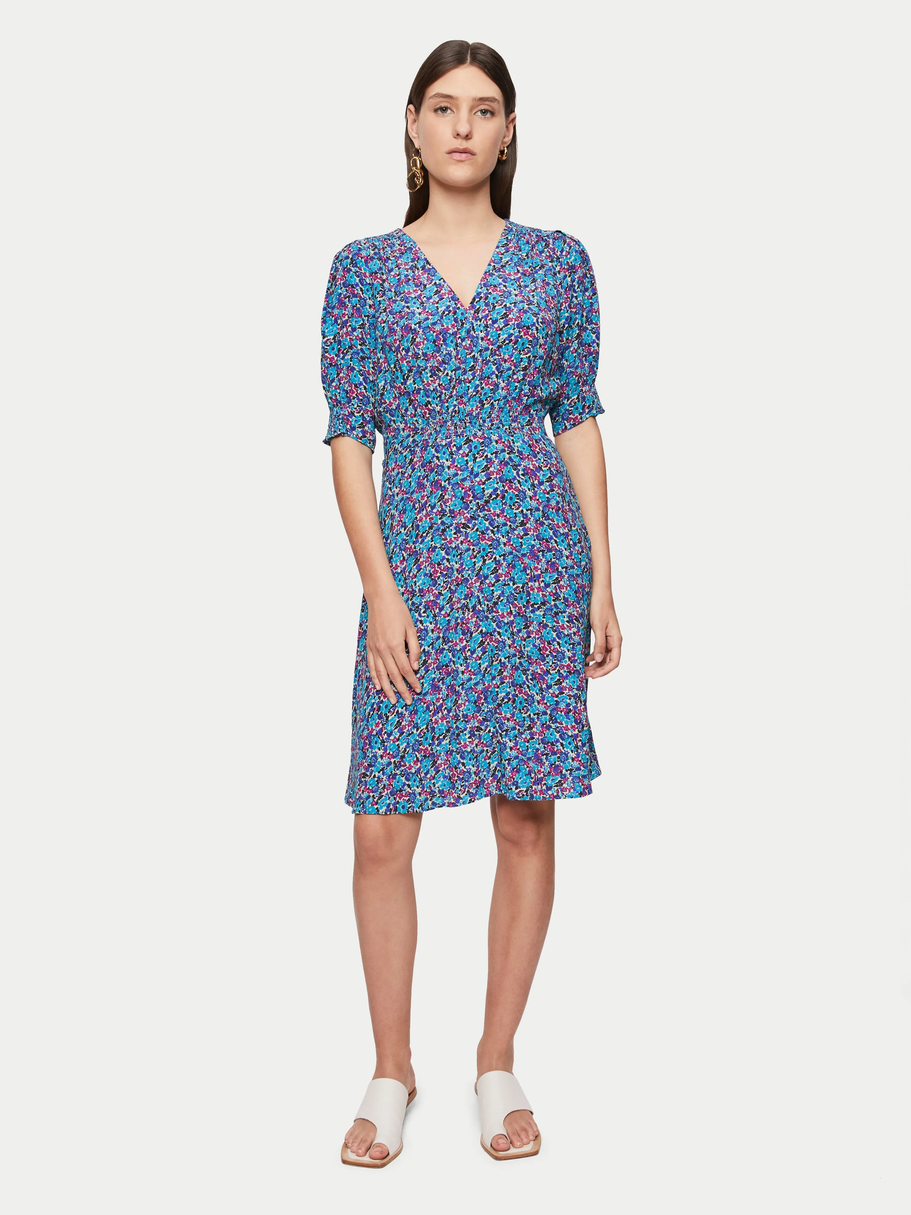 Vintage Ditsy Tea Dress | Blue sold by Jigsaw