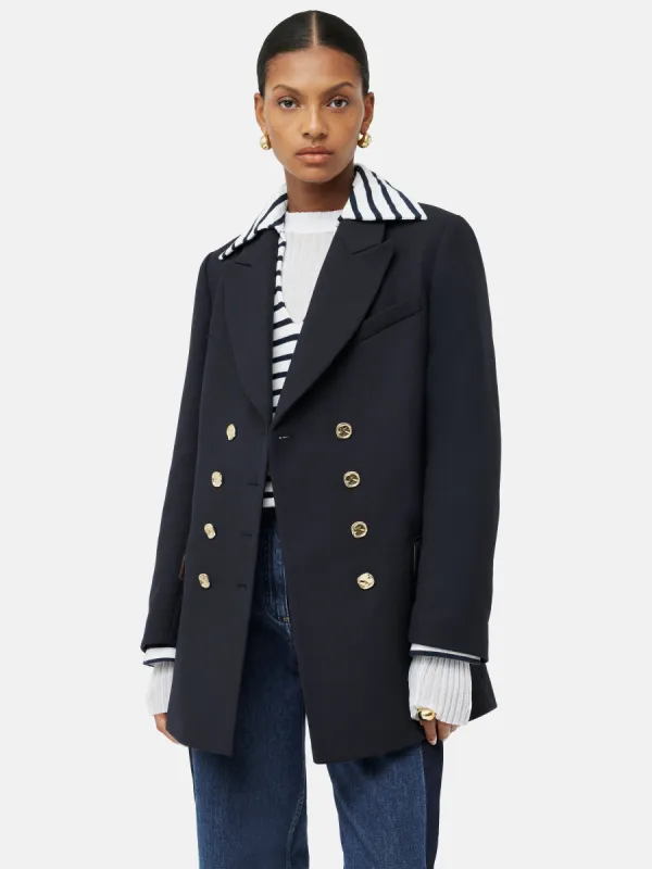 Military Jacket | Navy sold by Jigsaw