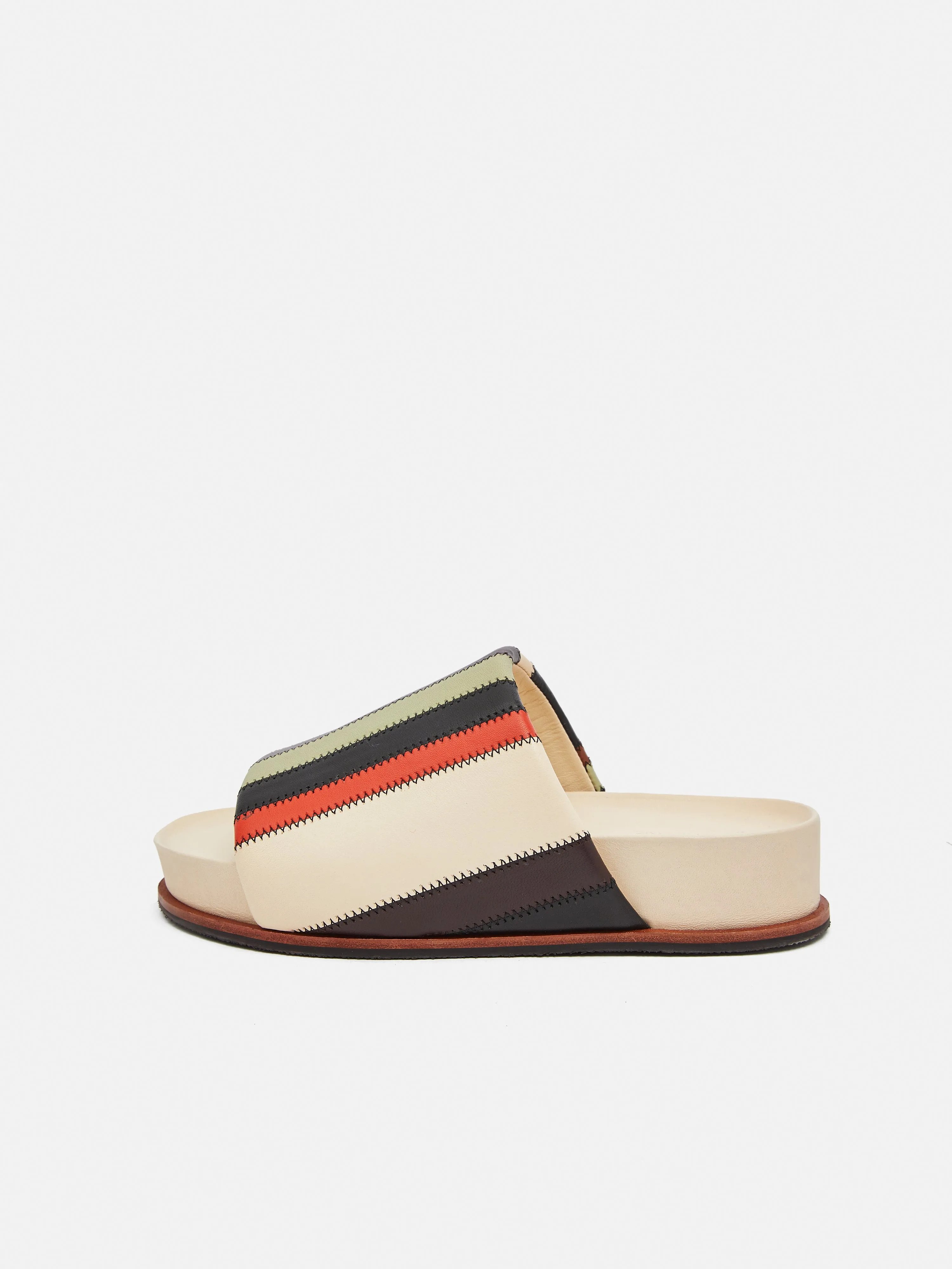 Collagerie Stripe Mule | Multi sold by Jigsaw