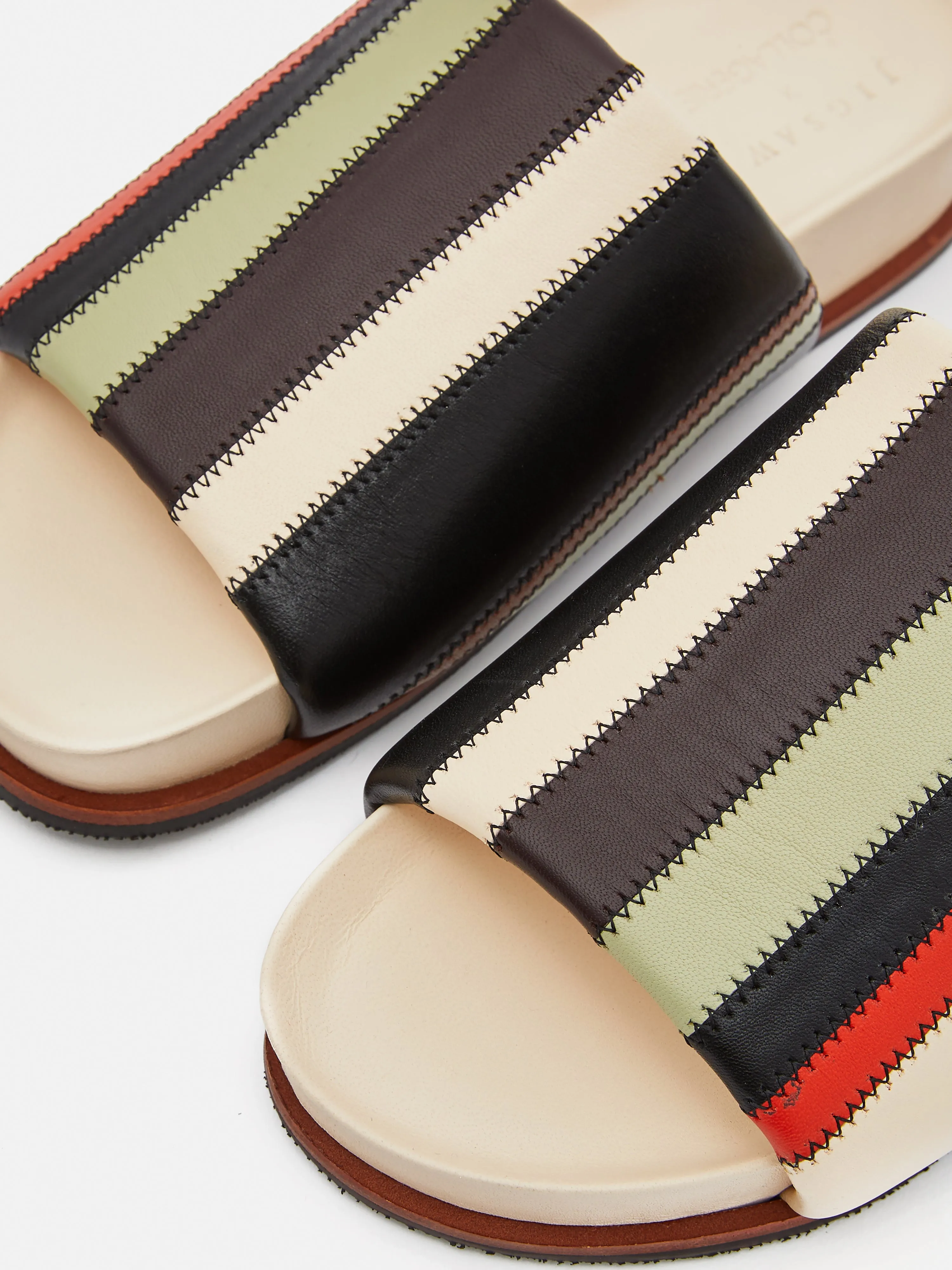 Collagerie Stripe Mule | Multi sold by Jigsaw product image thumbnail 3