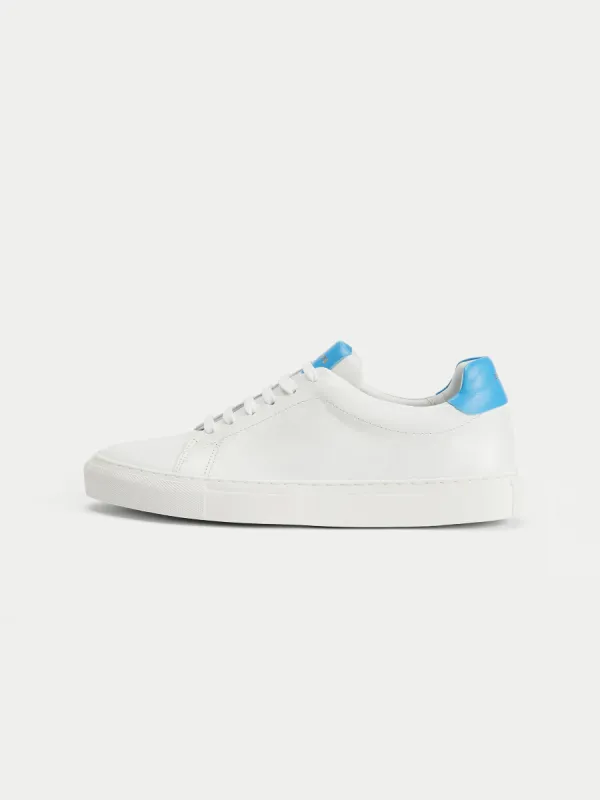 Miah Leather Trainer | Electric Blue made by Jigsaw