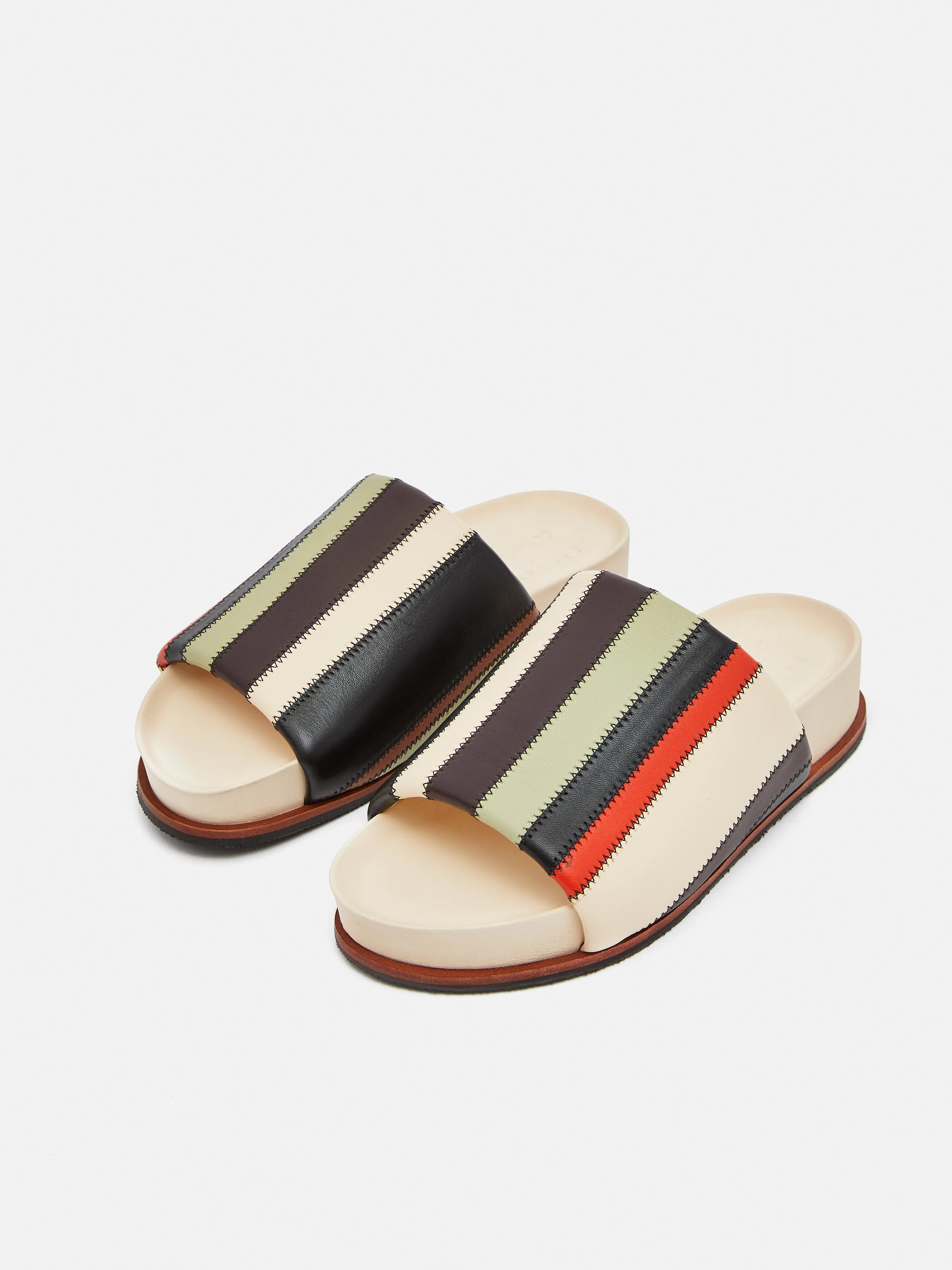 Collagerie Stripe Mule | Multi sold by Jigsaw product image thumbnail 4