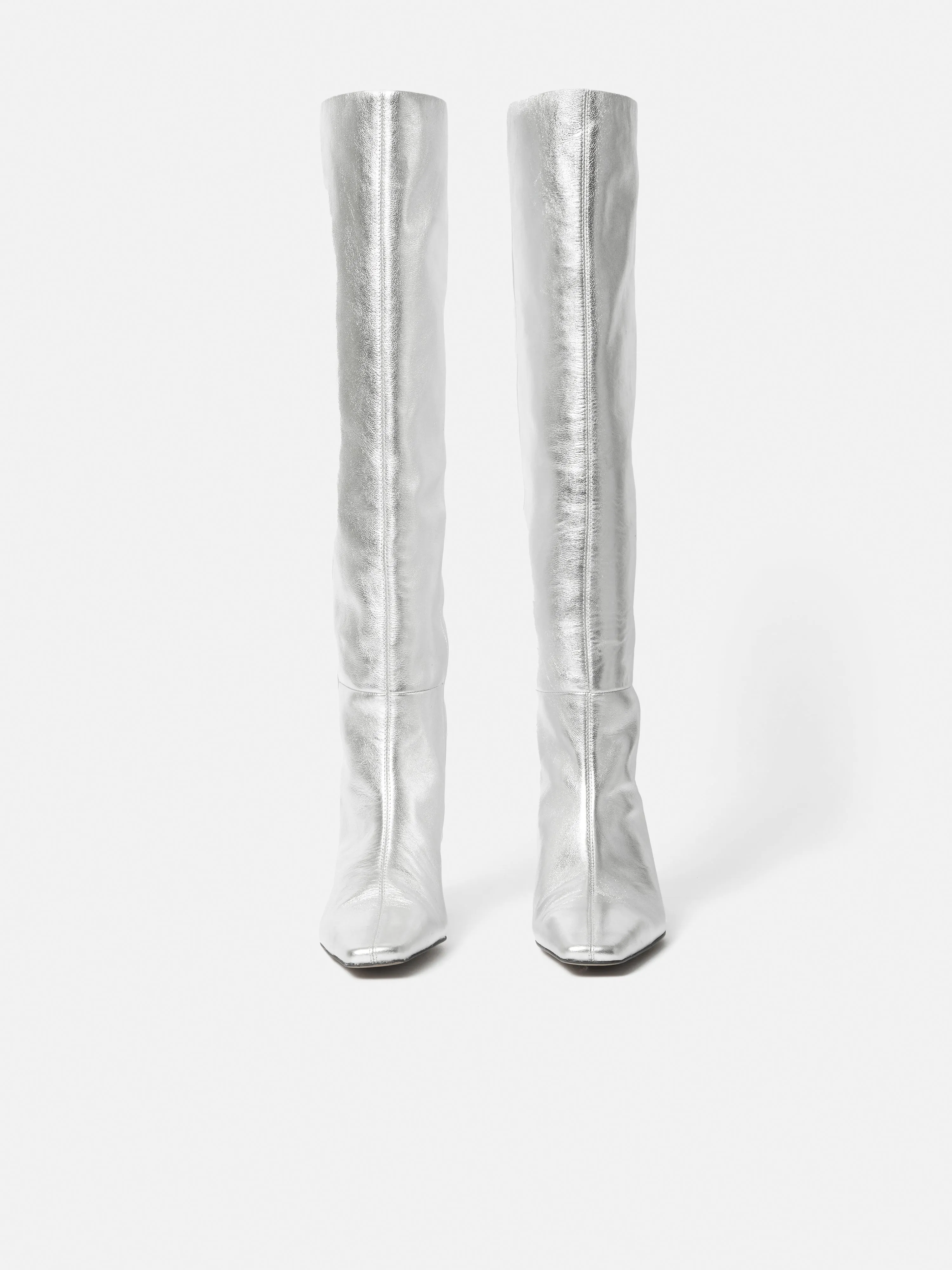 Bobby Knee High Boot | Silver sold by Jigsaw product image thumbnail 2