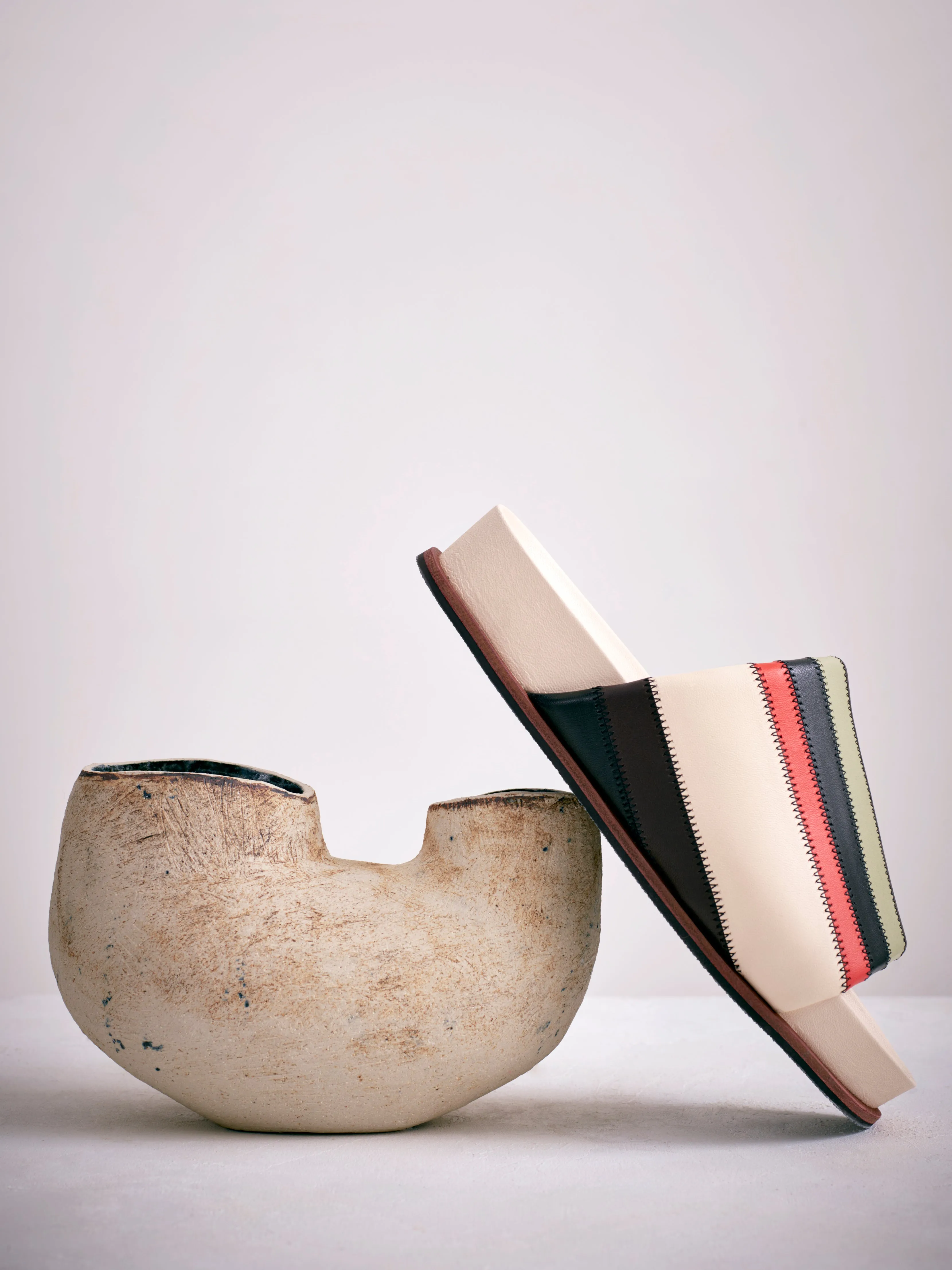 Collagerie Stripe Mule | Multi sold by Jigsaw product image thumbnail 2