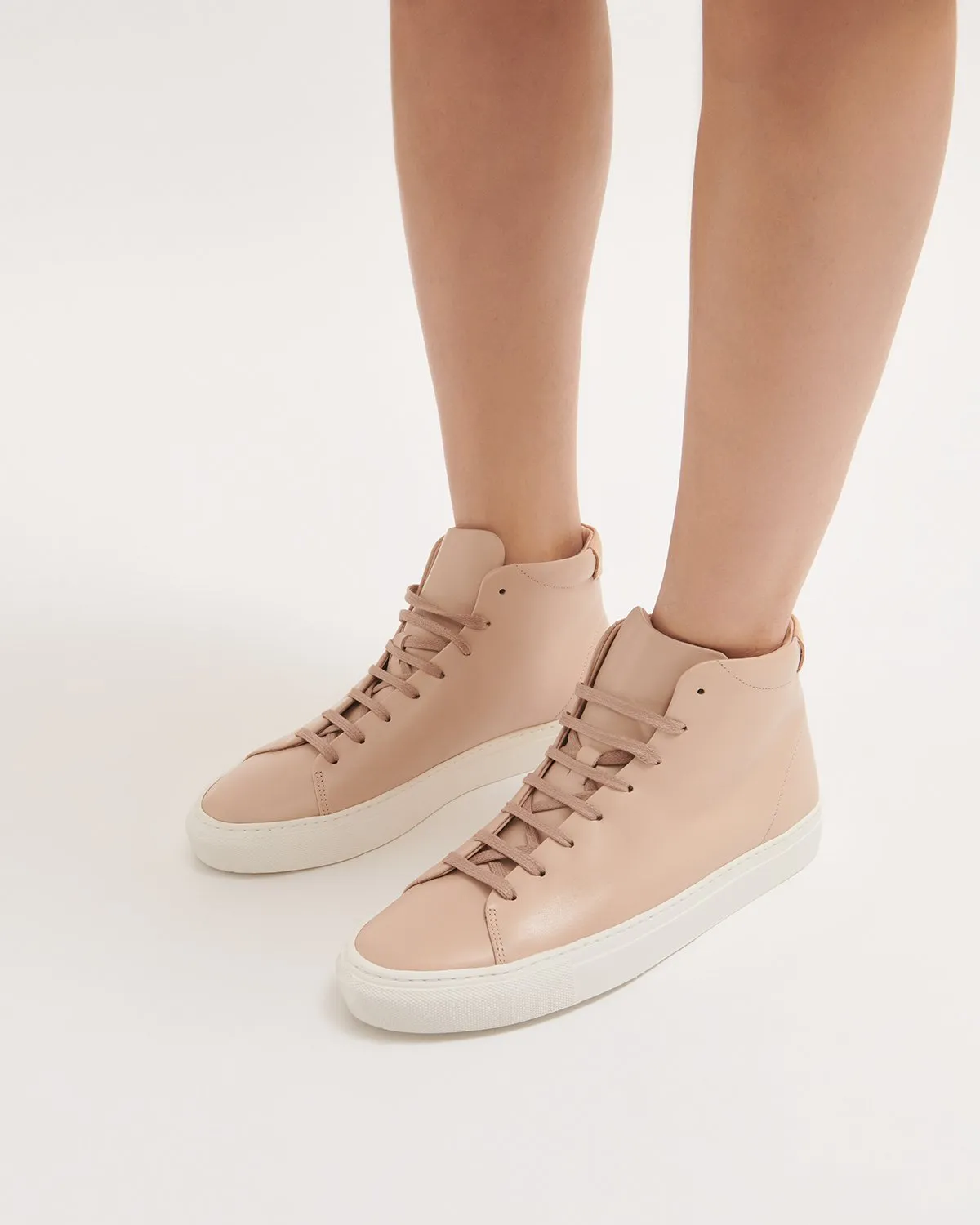 Maia Leather Hi Top Trainer | Blush sold by Jigsaw product image thumbnail 2