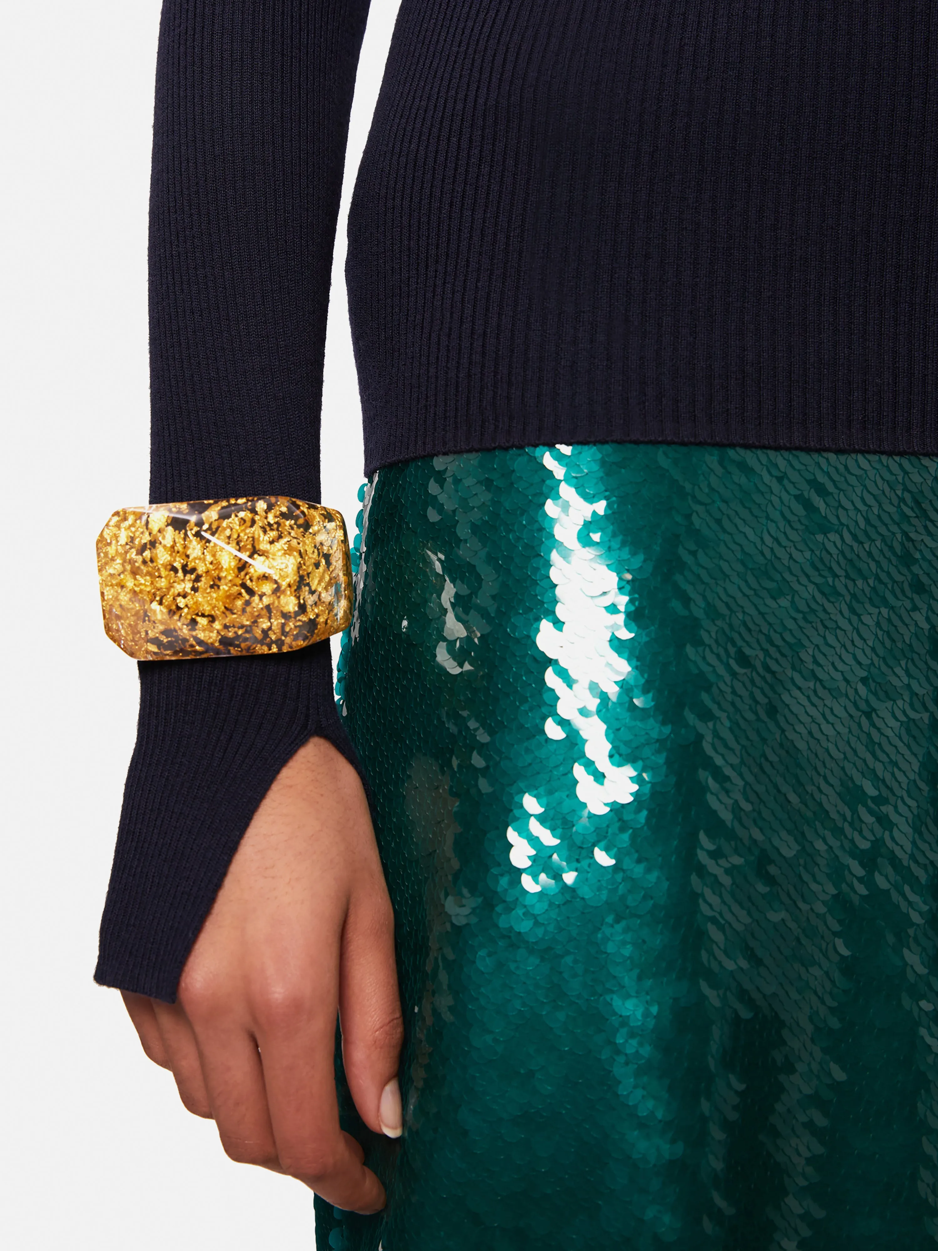 Crushed Gold Bracelet | Gold sold by Jigsaw product image thumbnail 3