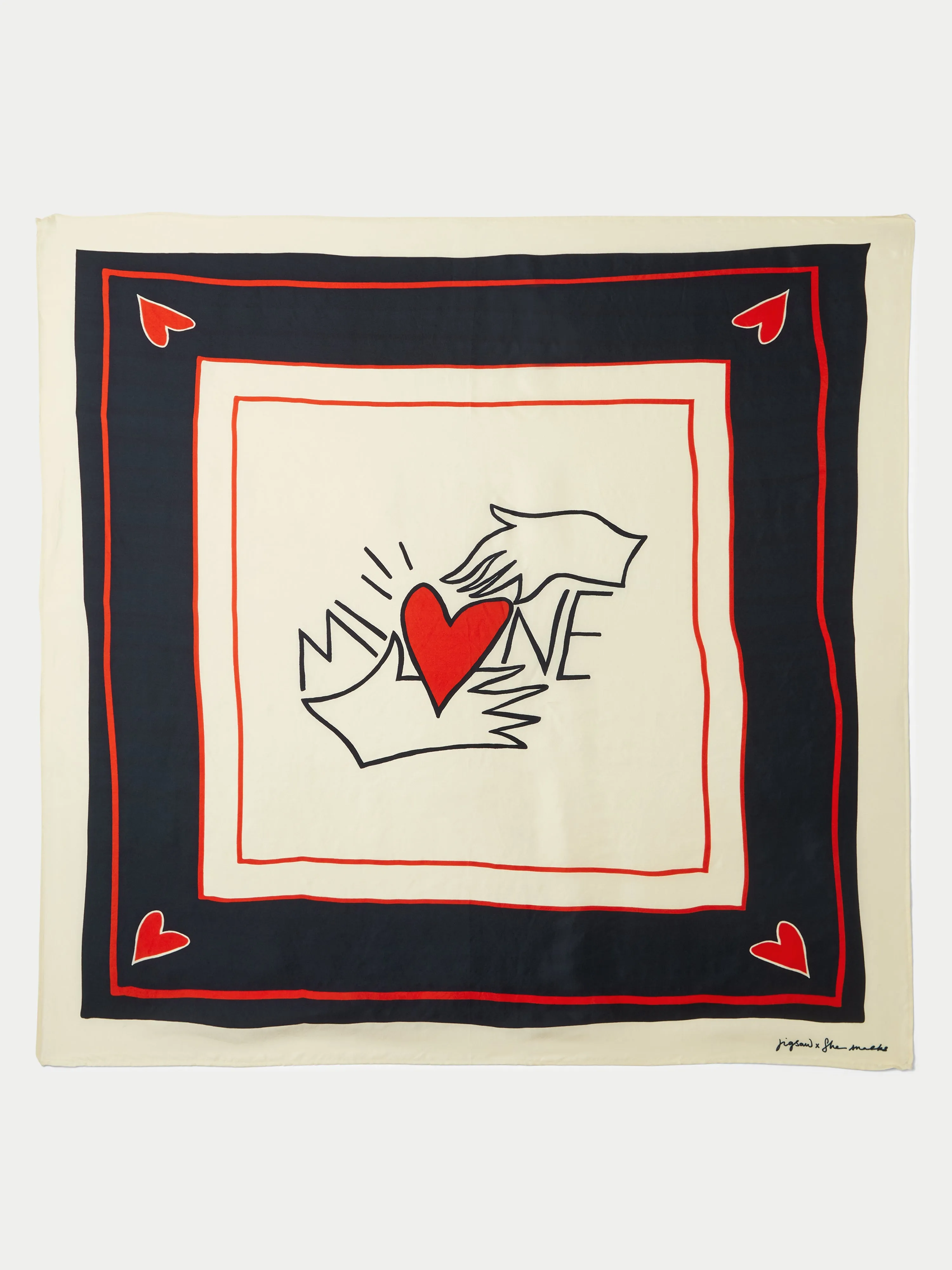 Mine Silk Scarf | Cream sold by Jigsaw