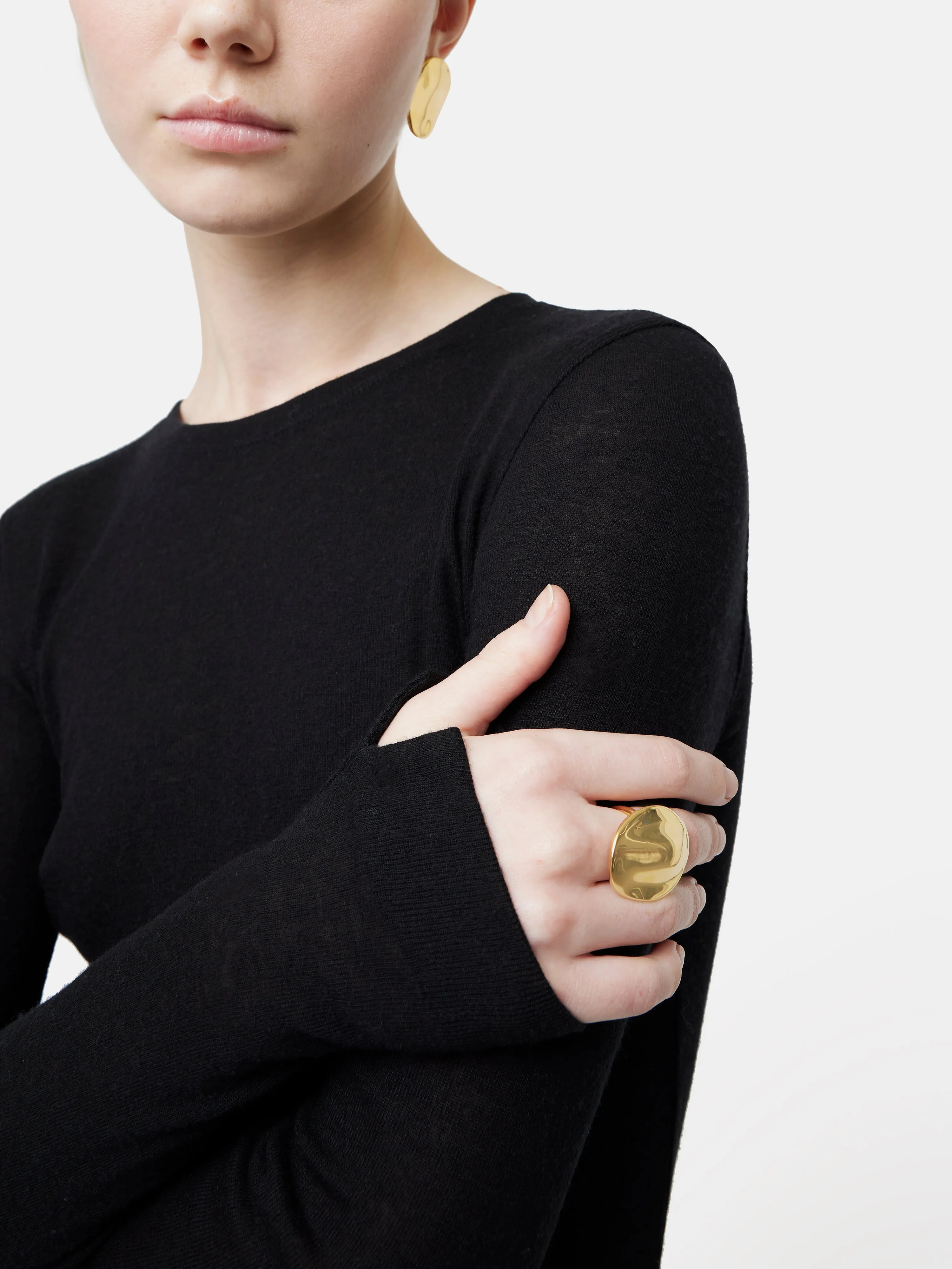 Tencel Wool Long Sleeve Top | Black sold by Jigsaw product image thumbnail 2