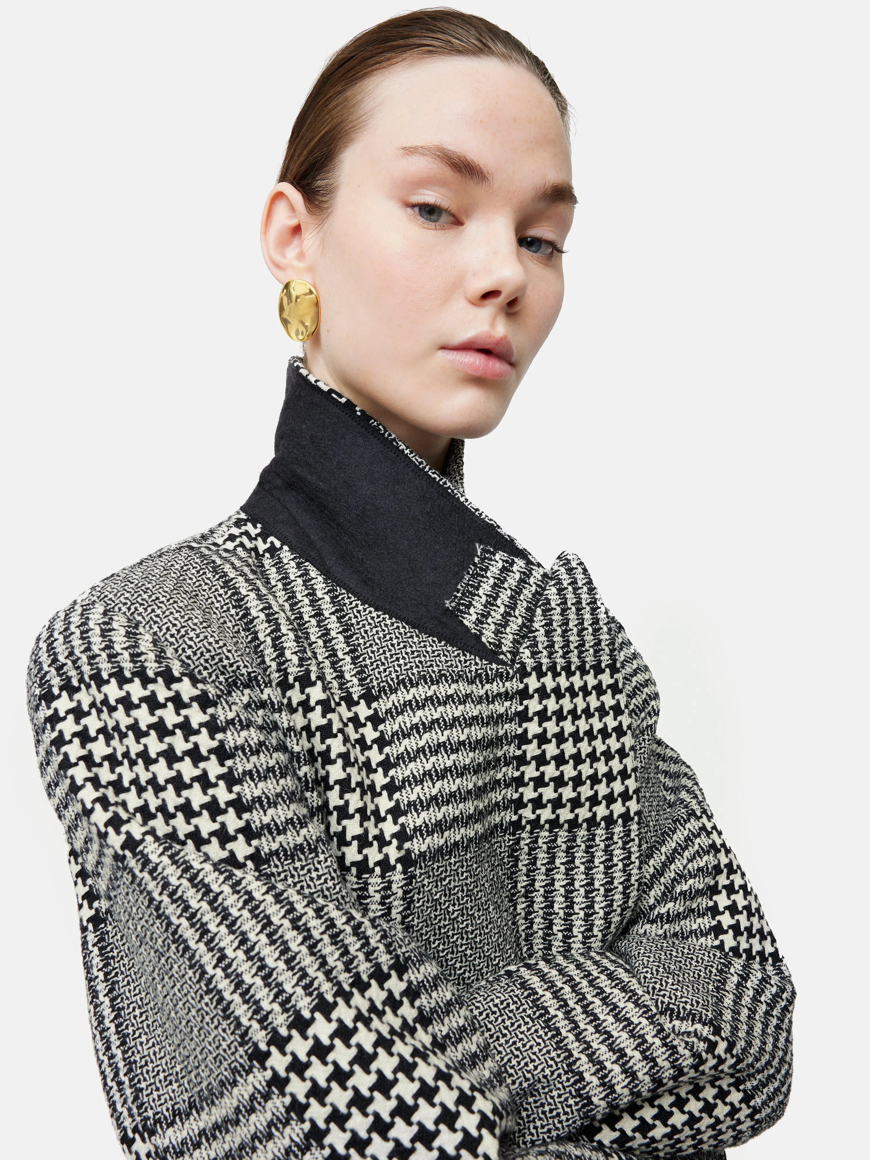 Italian Wool Belted Overcoat | Monochrome sold by Jigsaw product image thumbnail 2