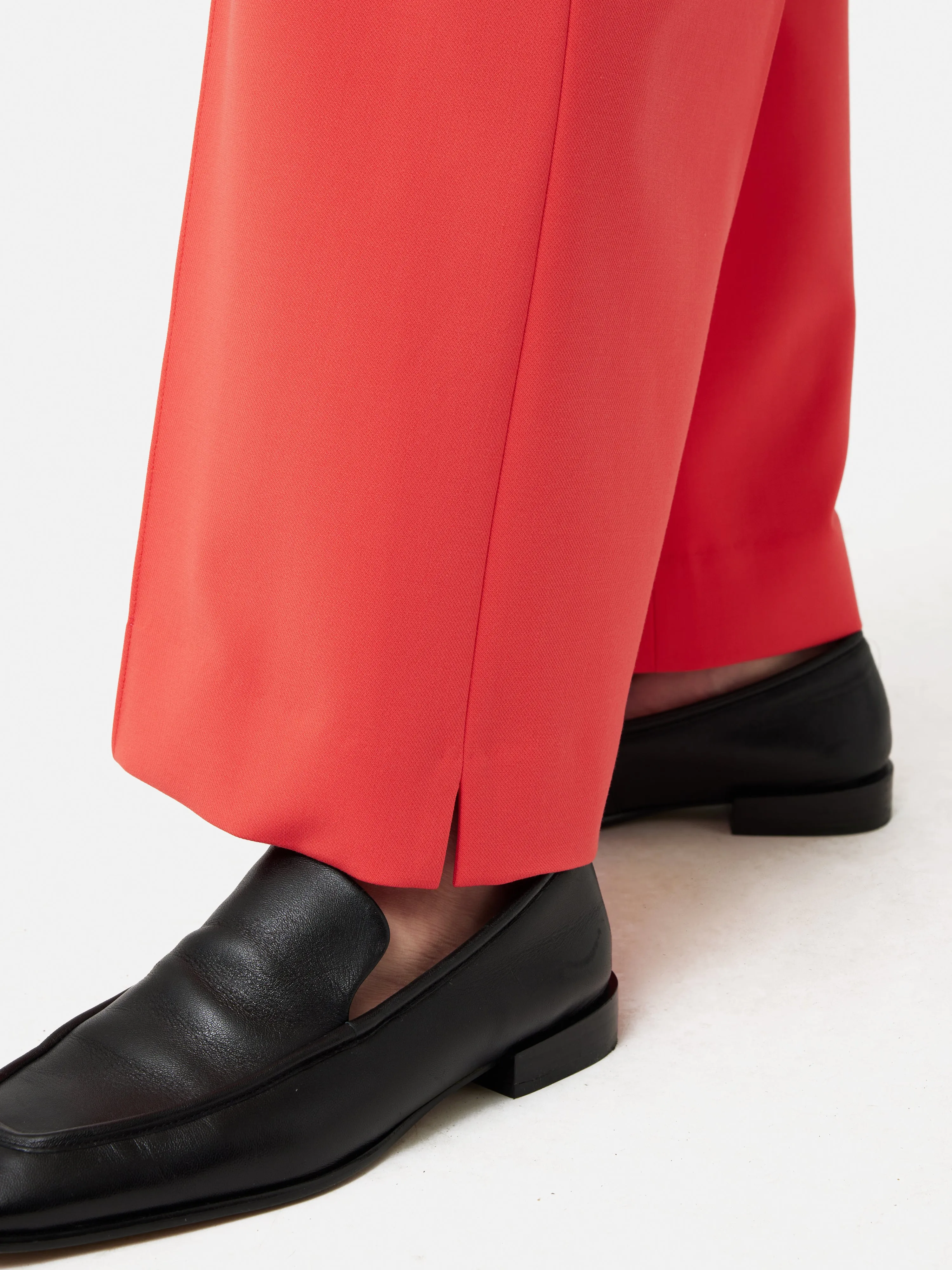 Italian Modern Crepe Sailor Trouser | Coral sold by Jigsaw product image thumbnail 2