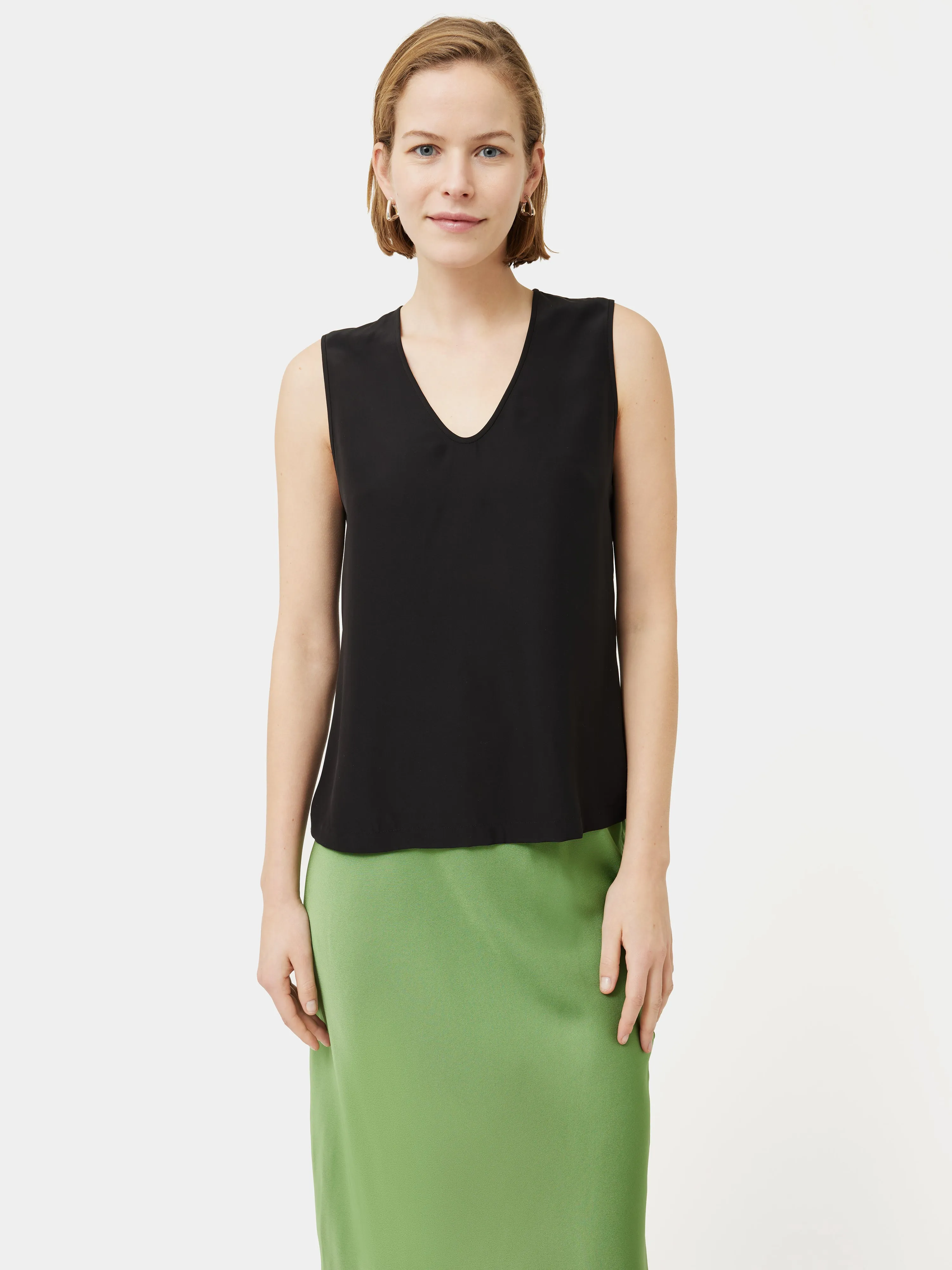 Josie Silk Vest | Black sold by Jigsaw product image thumbnail 5