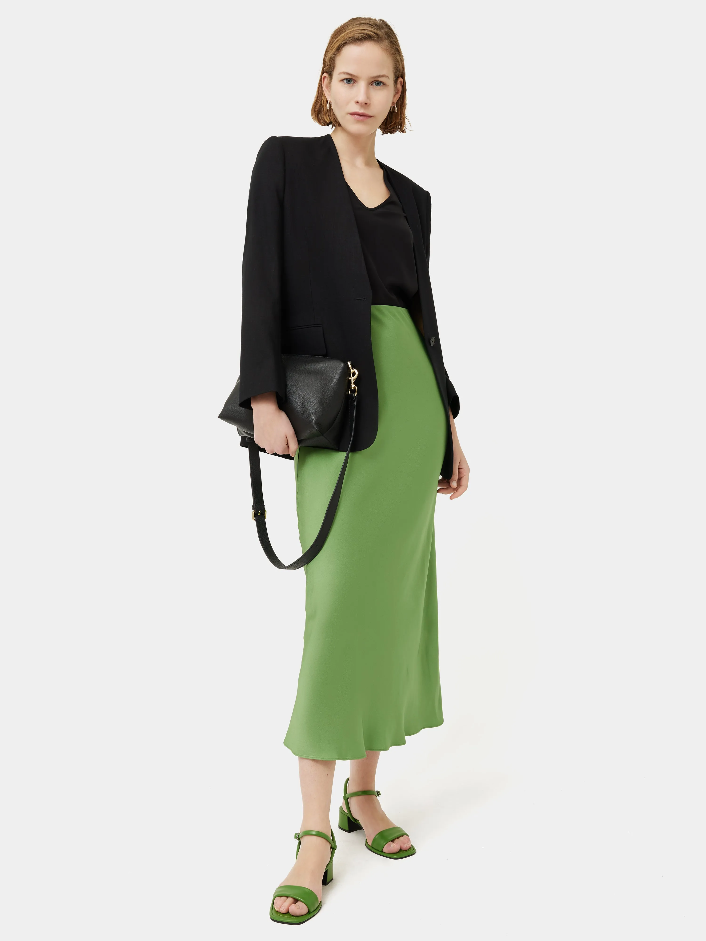 Josie Silk Vest | Black sold by Jigsaw product image thumbnail 3