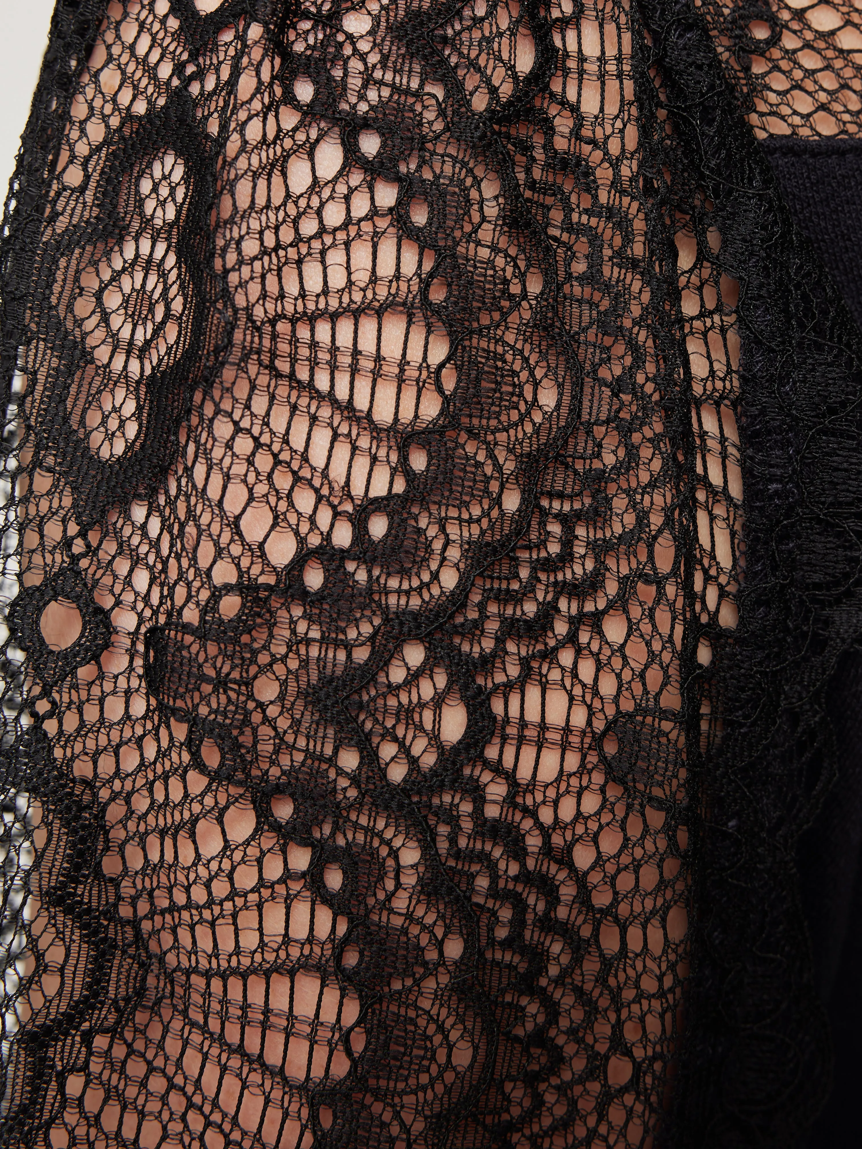 Lace Trim Jersey Blouse | Navy sold by Jigsaw product image thumbnail 2