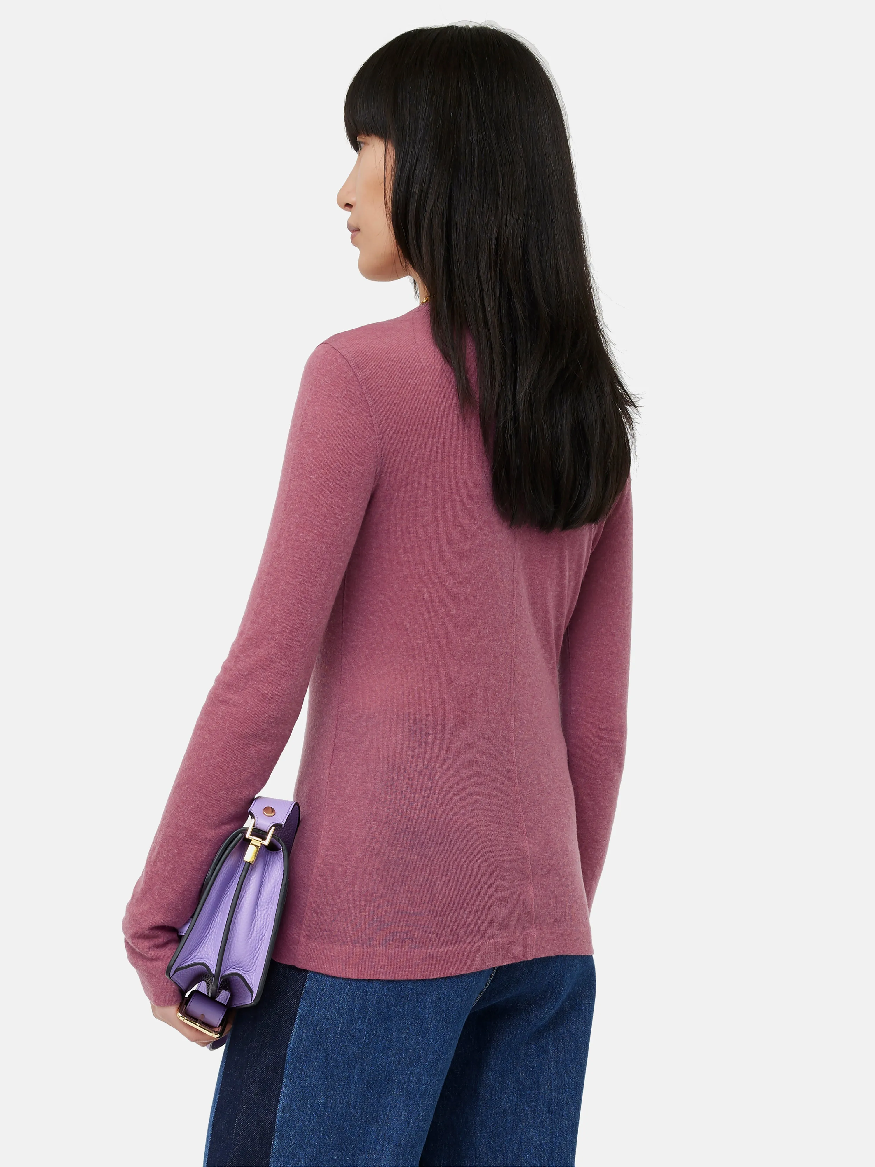 Tencel Wool Long Sleeve Top | Pink sold by Jigsaw product image thumbnail 5
