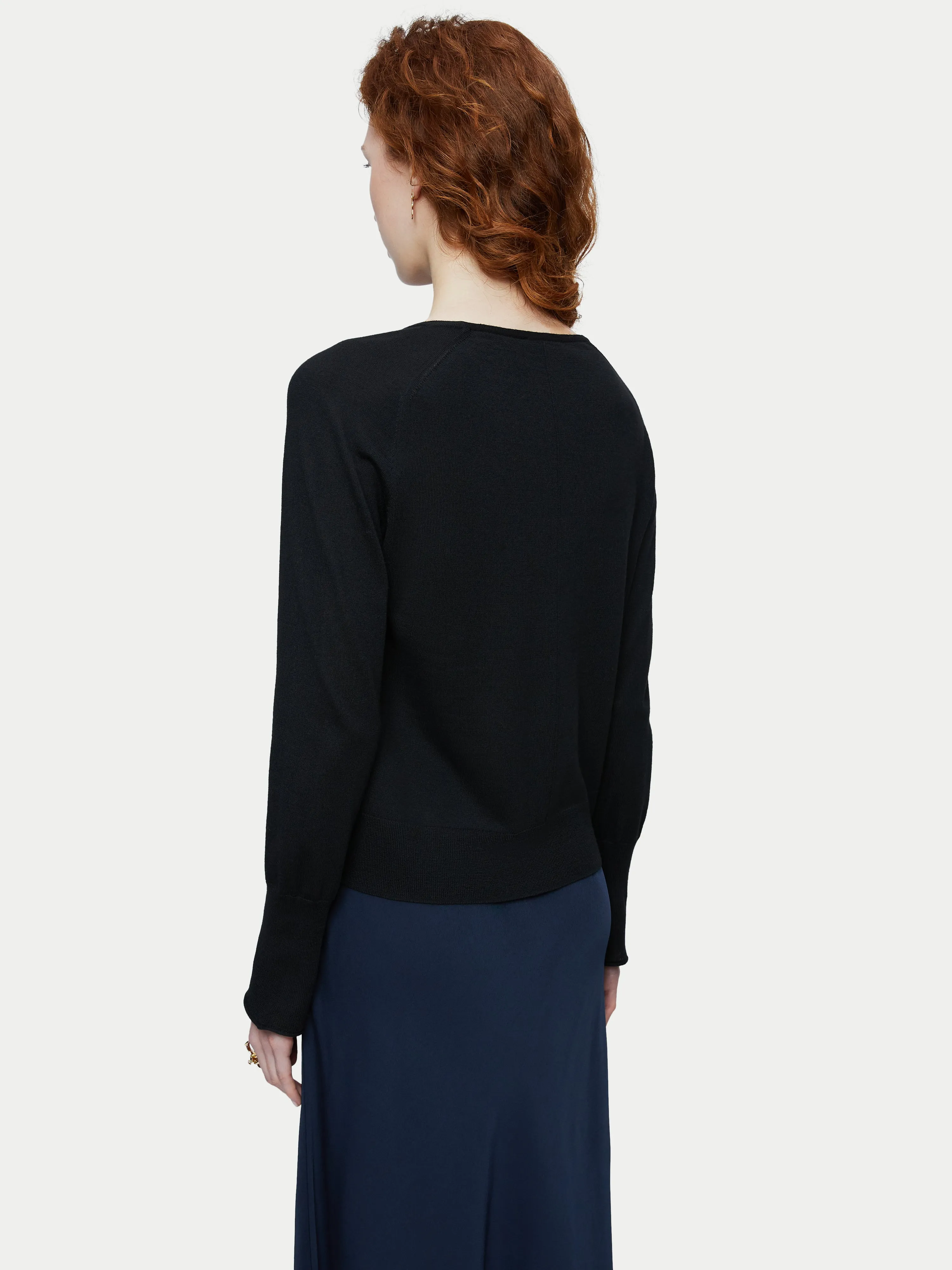 Merino Crew Neck Jumper | Black sold by Jigsaw product image thumbnail 2