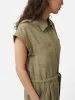 Linen Zip Front Jumpsuit | Khaki sold by Jigsaw