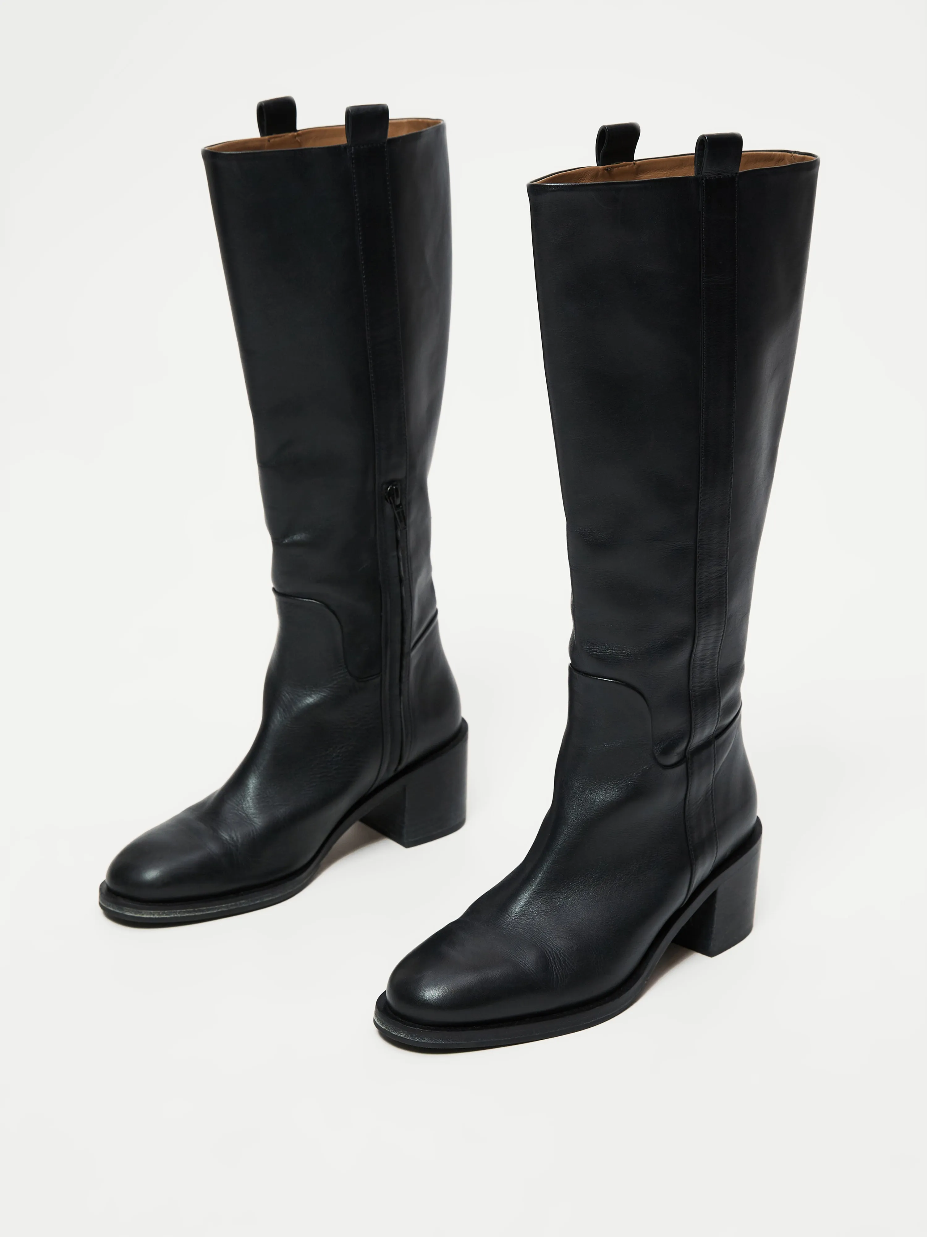 Carmel Leather Knee High Boot | Black sold by Jigsaw product image thumbnail 4