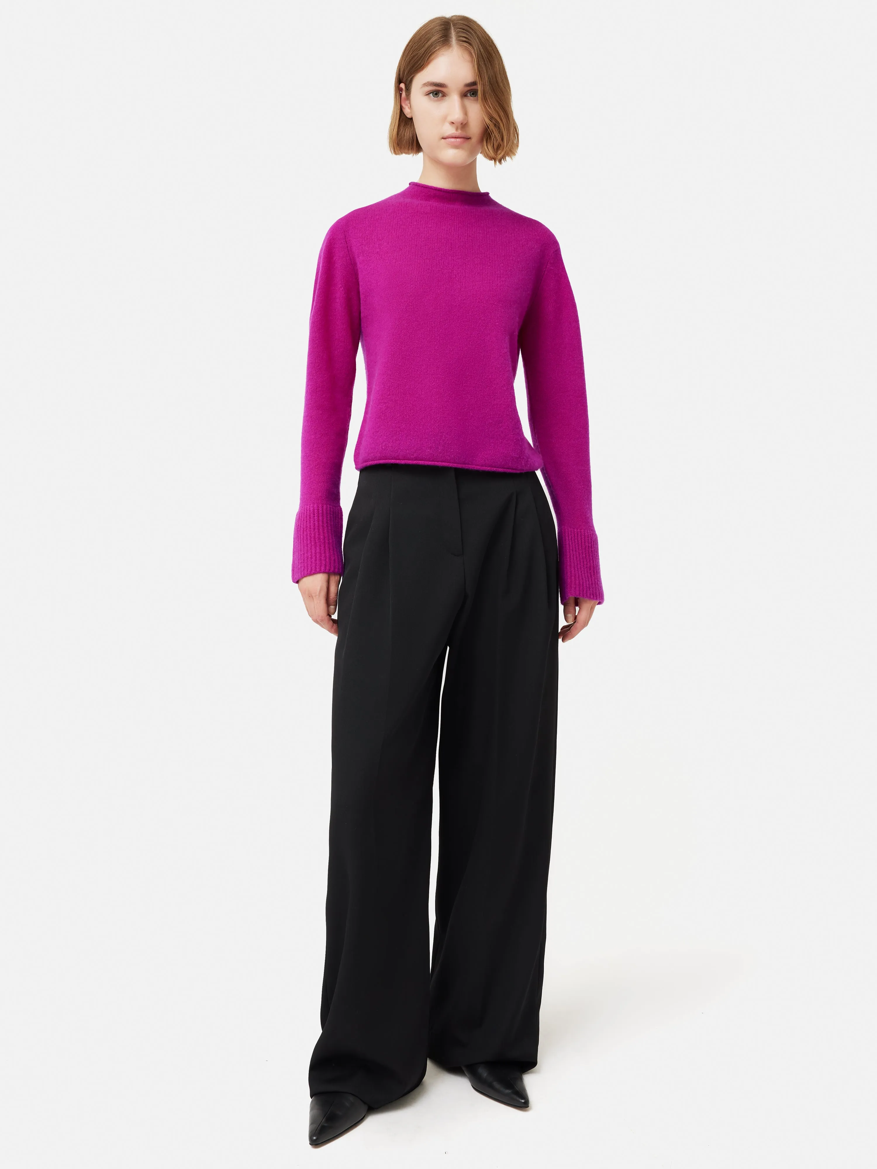 Cloud Cashmere Eldon Jumper | Pink sold by Jigsaw product image thumbnail 3