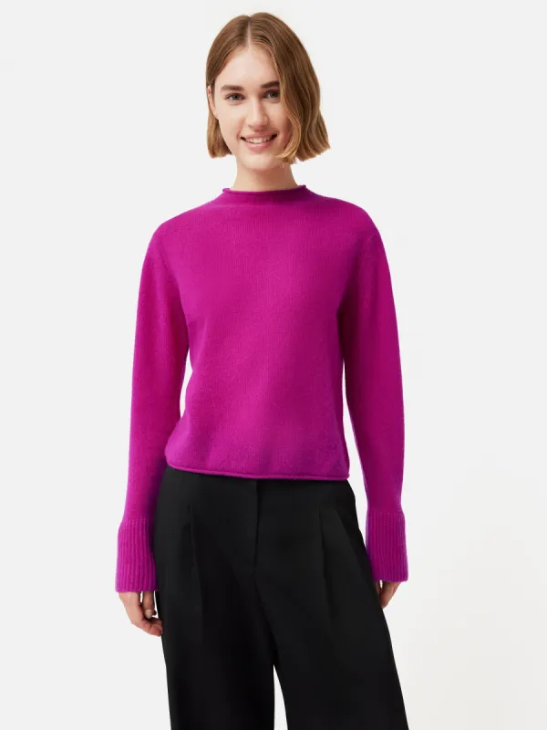 Cloud Cashmere Eldon Jumper | Pink sold by Jigsaw