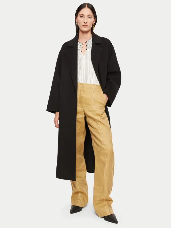 Long Double Faced Coat | Black sold by Jigsaw