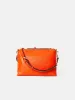 Ava Pebble Leather Crossbody | Orange sold by Jigsaw